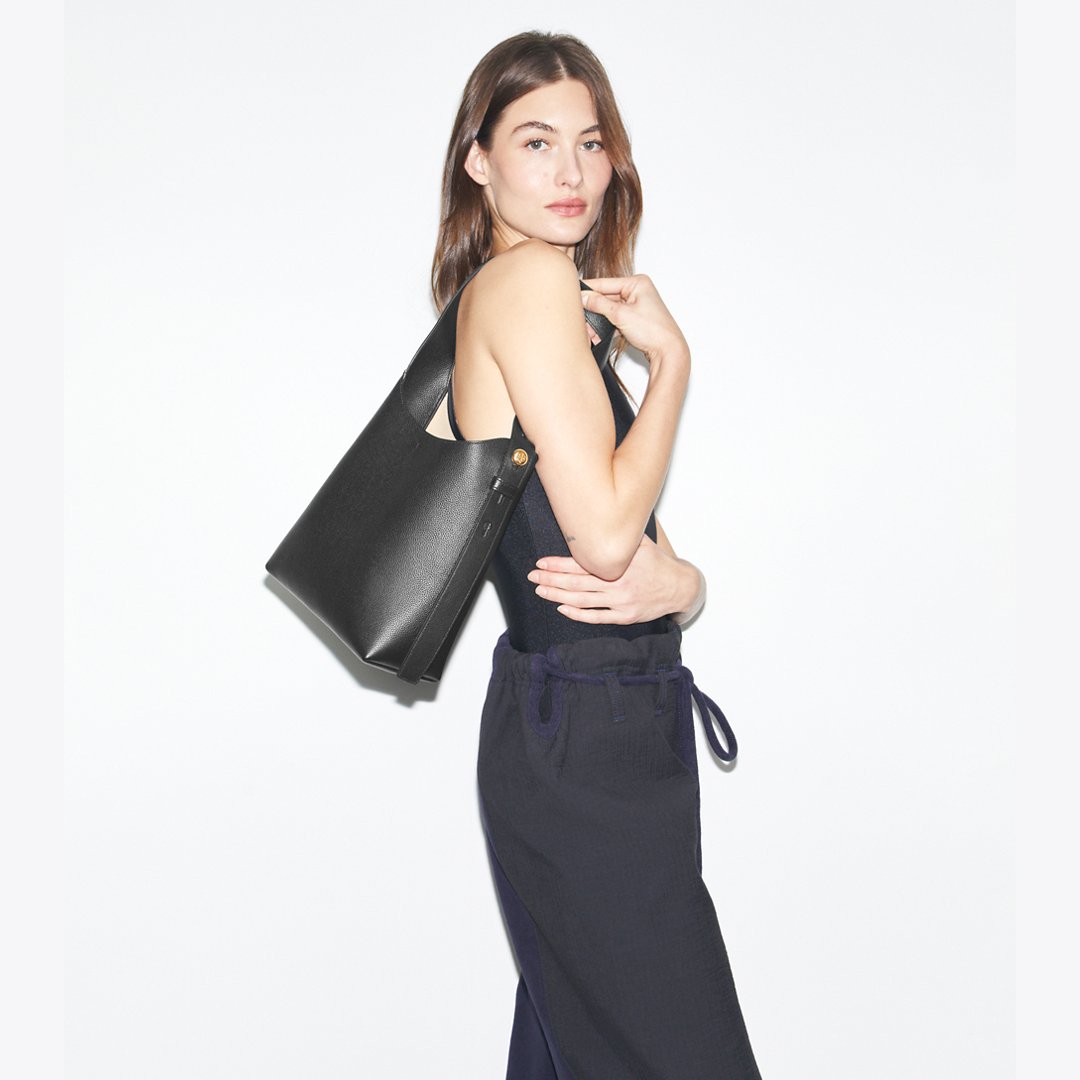 Tory Burch Small Hobo Bag Black