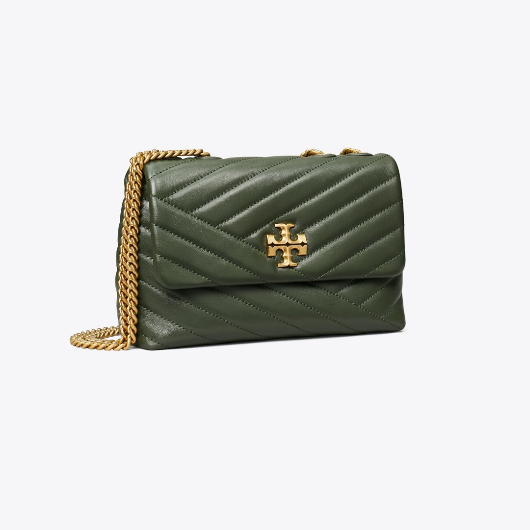 Tory Burch Small Kira Chevron Shoulder Bag SYCAMORE