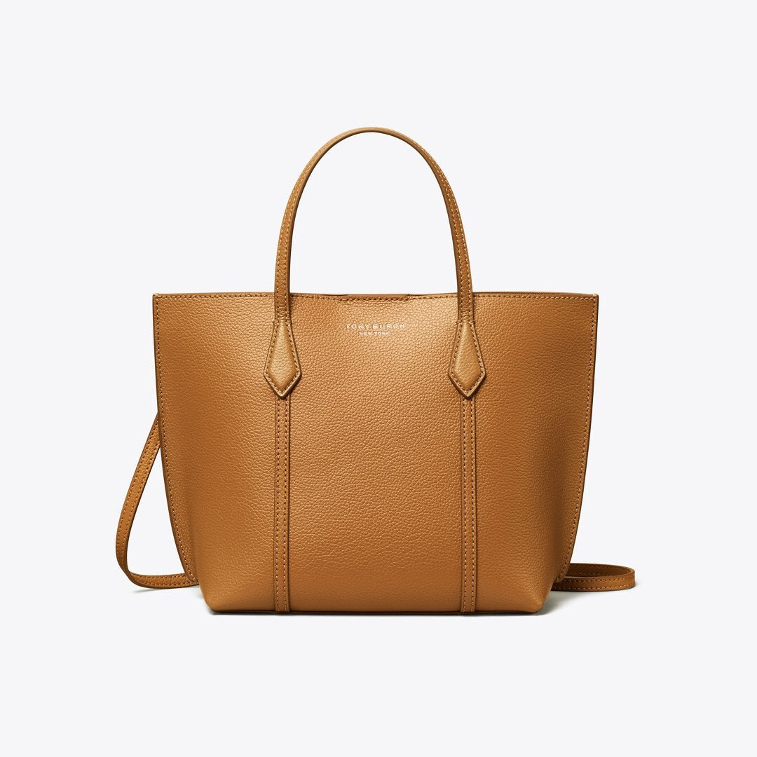 Tory Burch Small Perry Zip Tote Autumn Brown