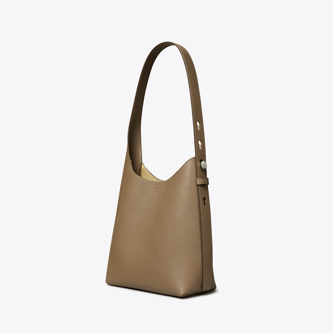 Tory Burch Small Romy Hobo Bag Wild Mushroom