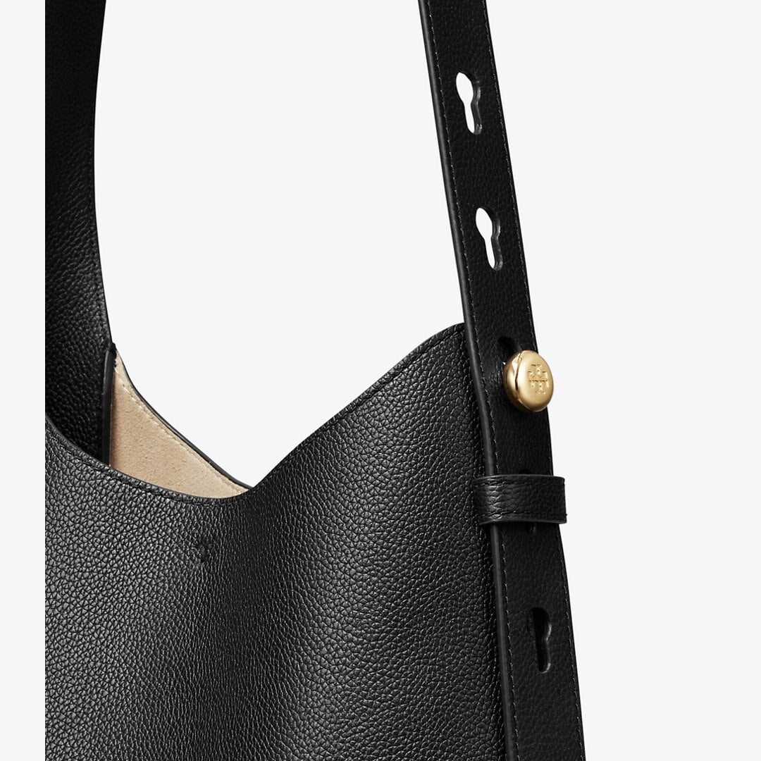 Tory Burch Small Romy Hobo Bag Black