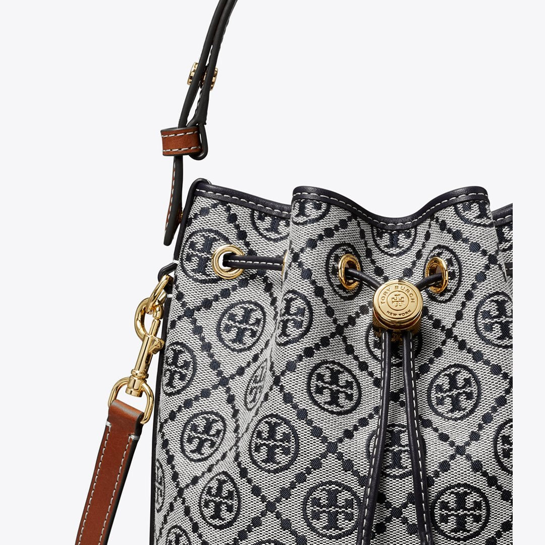 Tory Burch T Monogram Bucket Bag Tory Navy