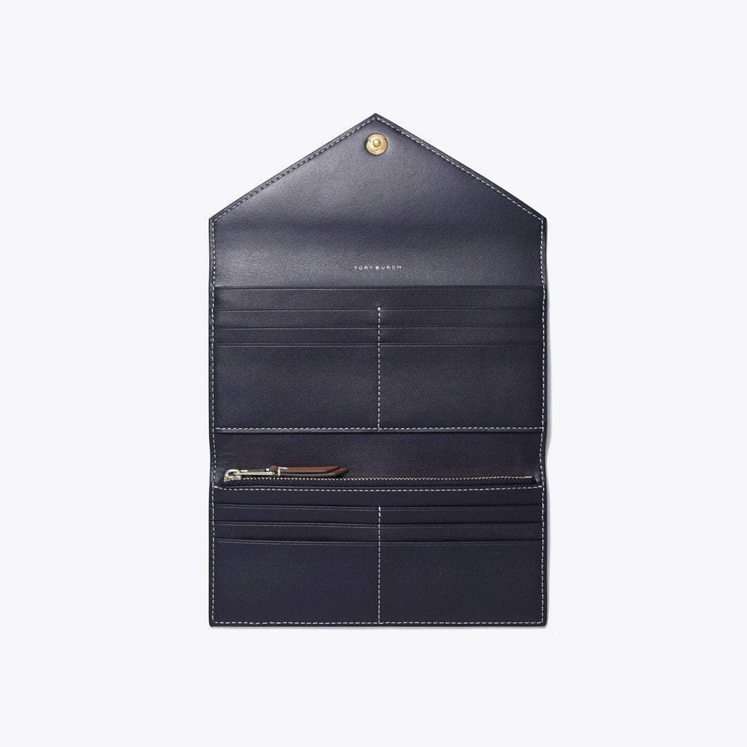 Tory Burch T Monogram Envelope Wallet Tory Navy