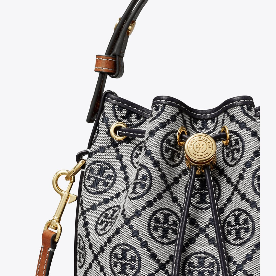 Tory Burch T Monogram Mini Bucket Bag Tory Navy