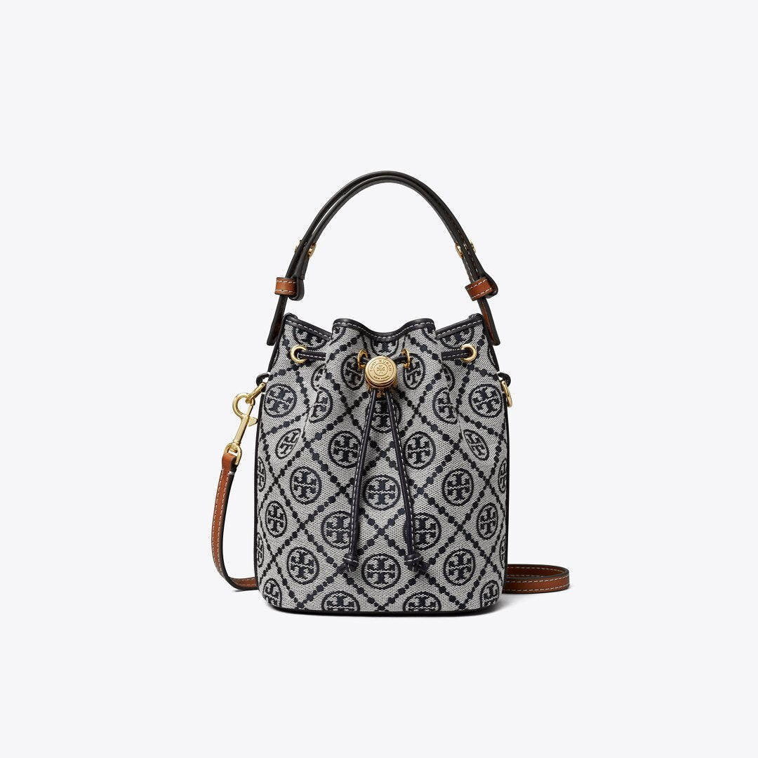 Tory Burch T Monogram Mini Bucket Bag Tory Navy