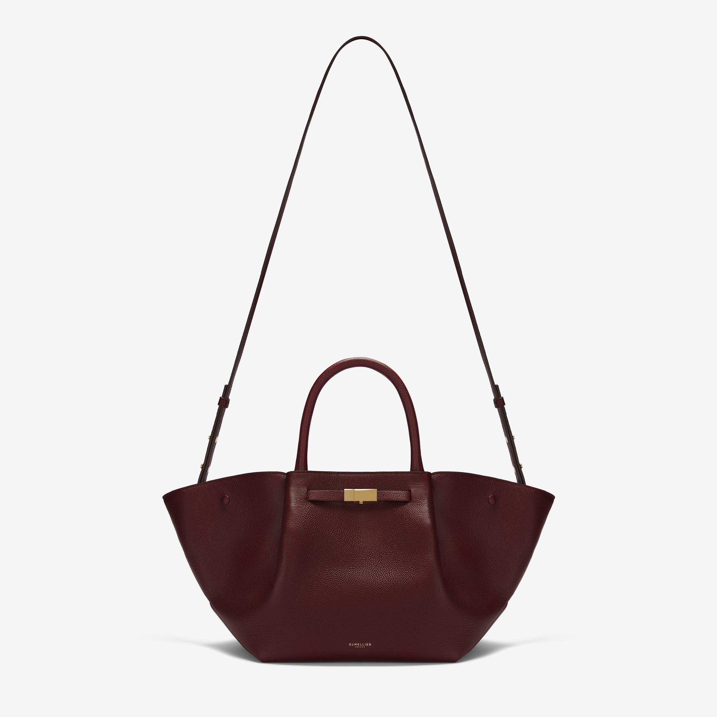 DeMellier The Midi New York burgundy small grain