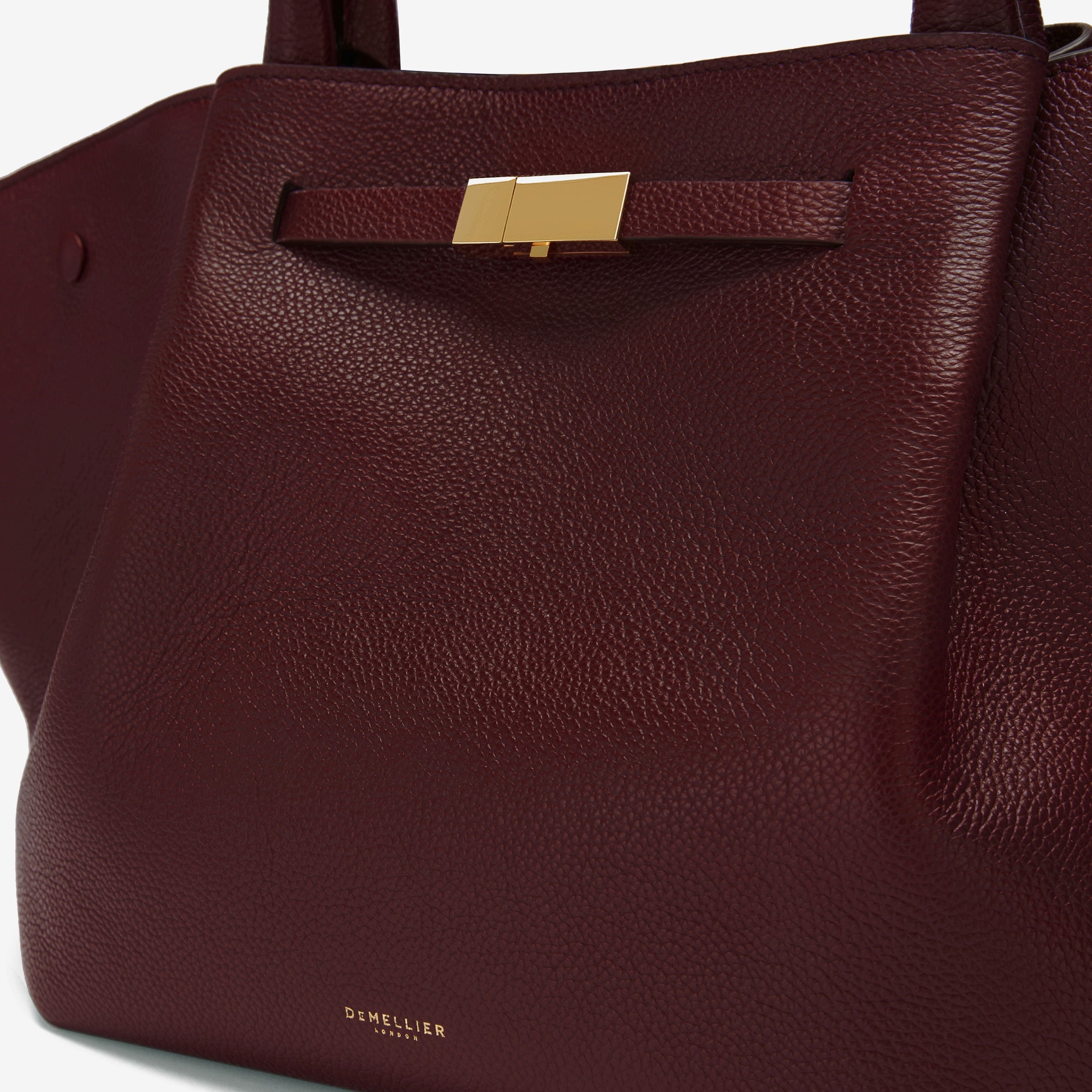 DeMellier The Midi New York burgundy small grain