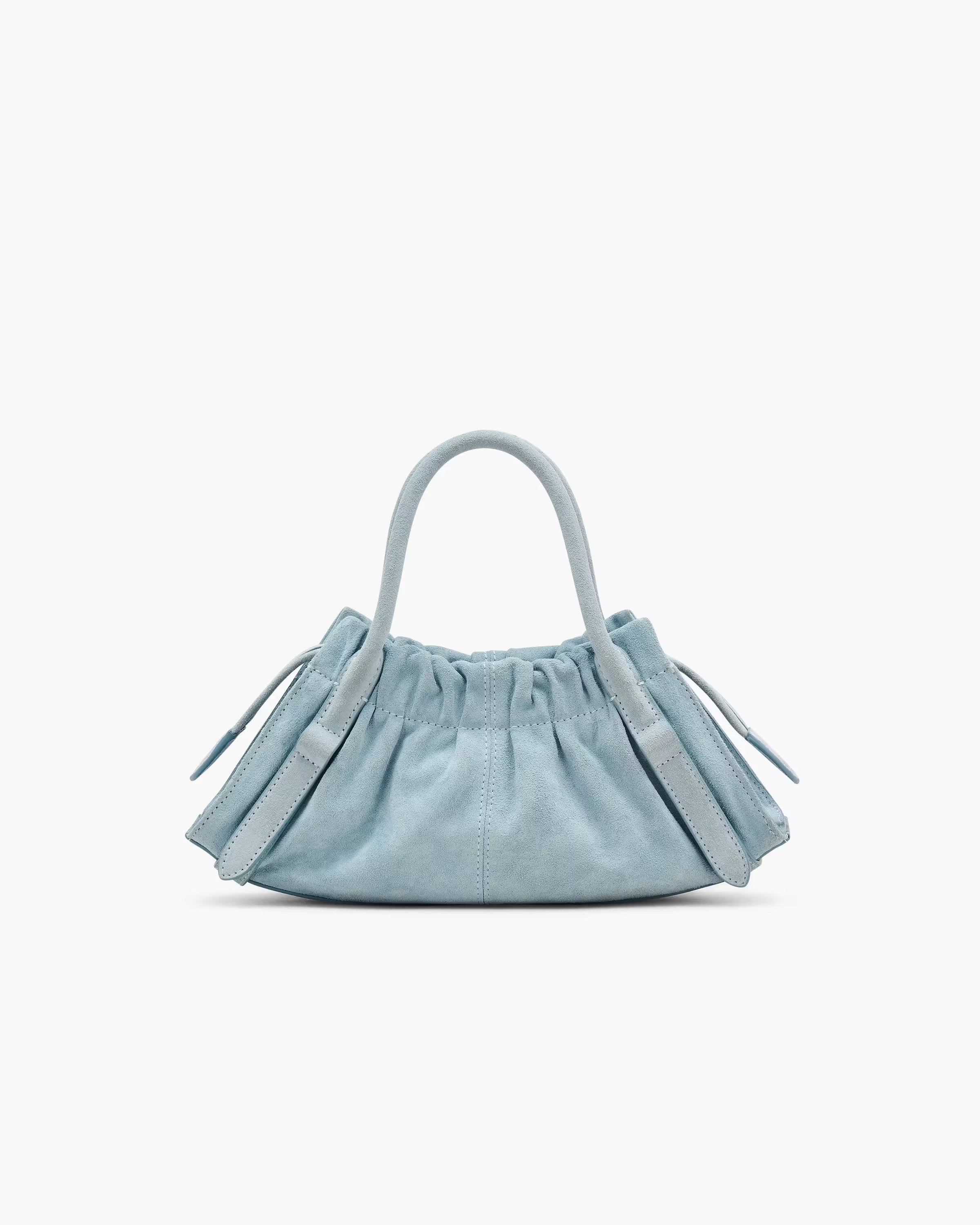 Marc Jacobs The Suede Cristina Small Satchel Blue Mist