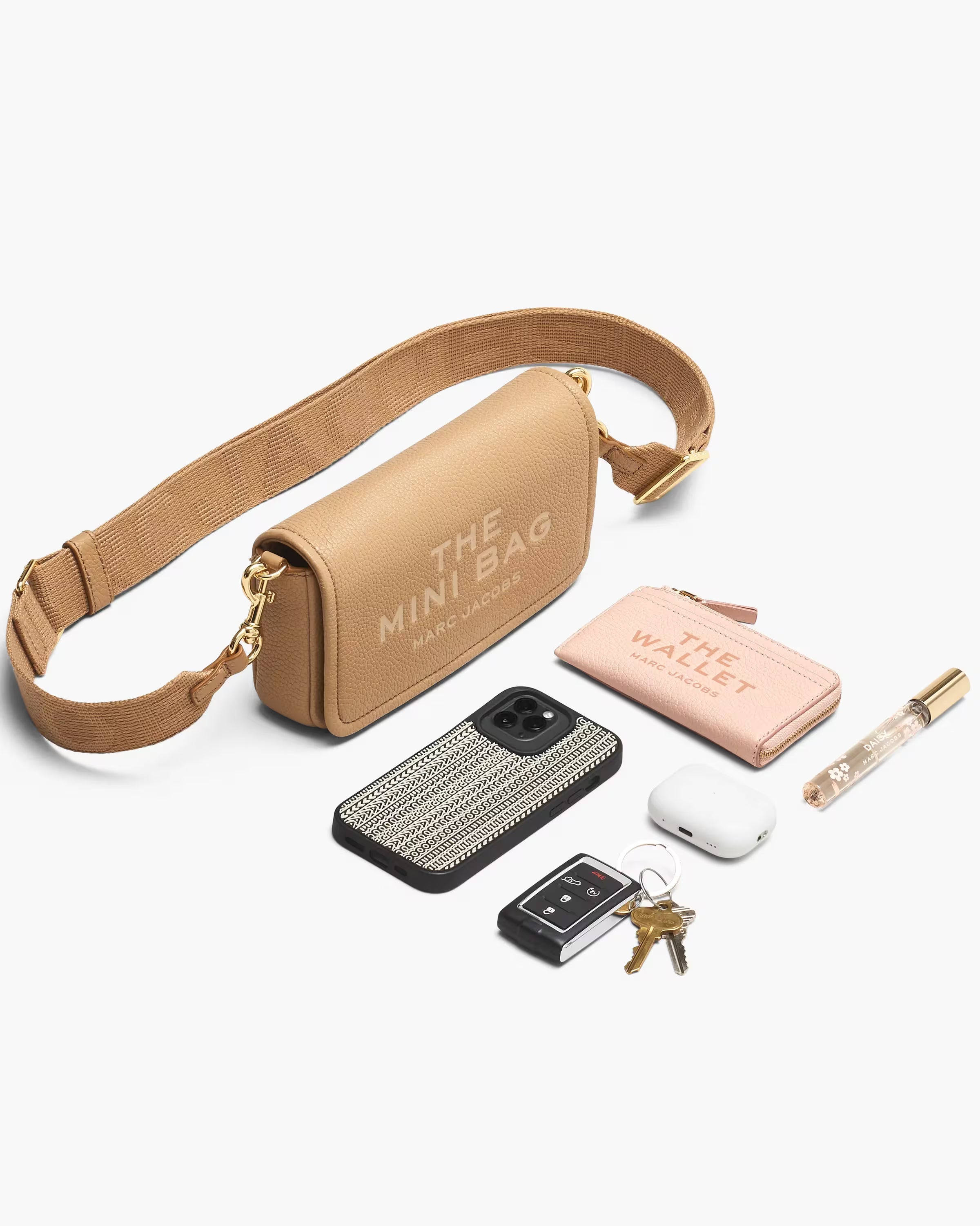 Marc Jacobs The Leather Mini Bag Cement