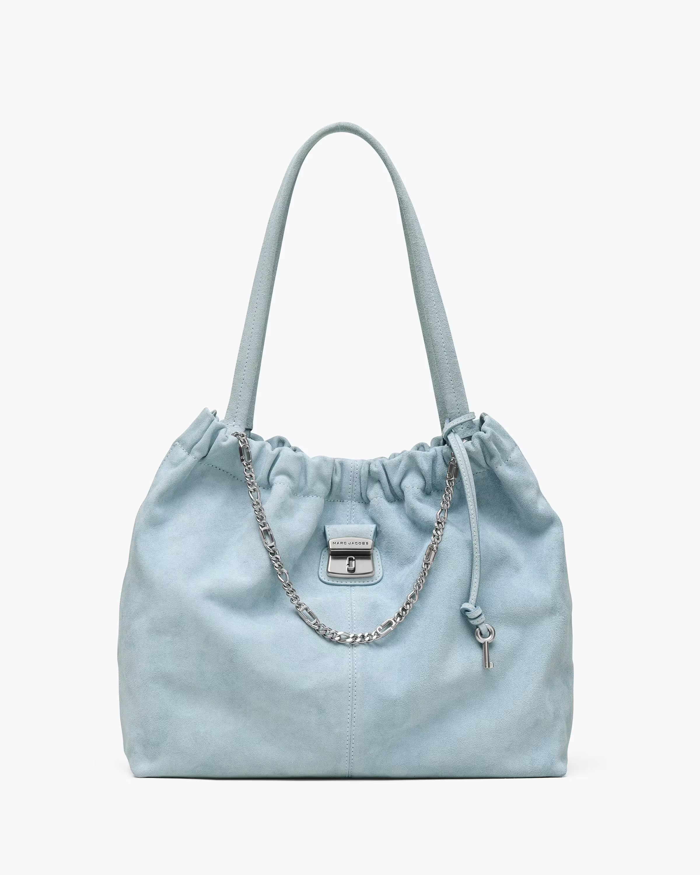 Marc Jacobs The Suede Cristina Tote Blue Mist