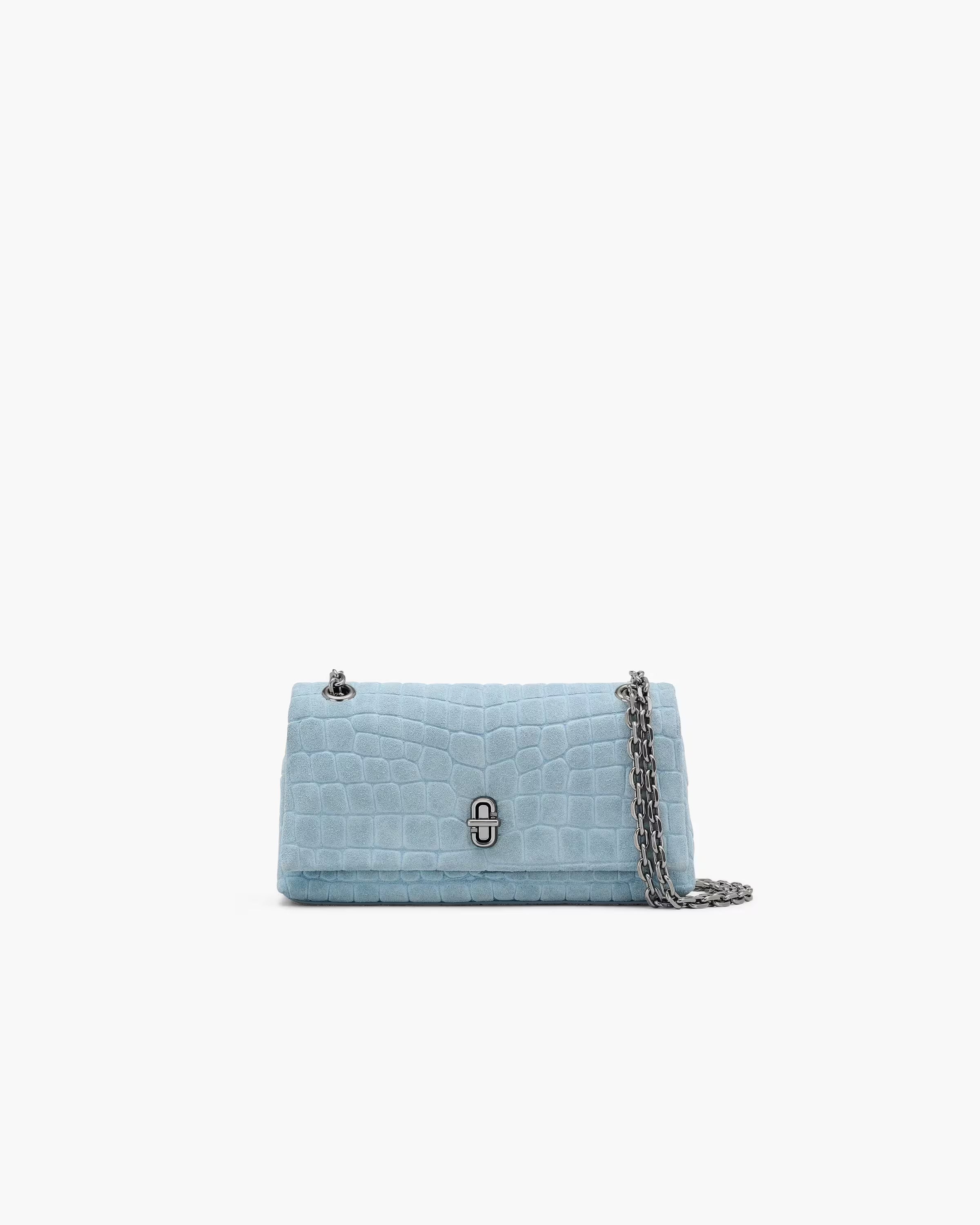 Marc Jacobs The Croc Dual Chain Mini Bag Blue Mist