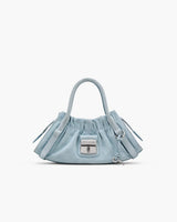 Marc Jacobs The Suede Cristina Small Satchel Blue Mist