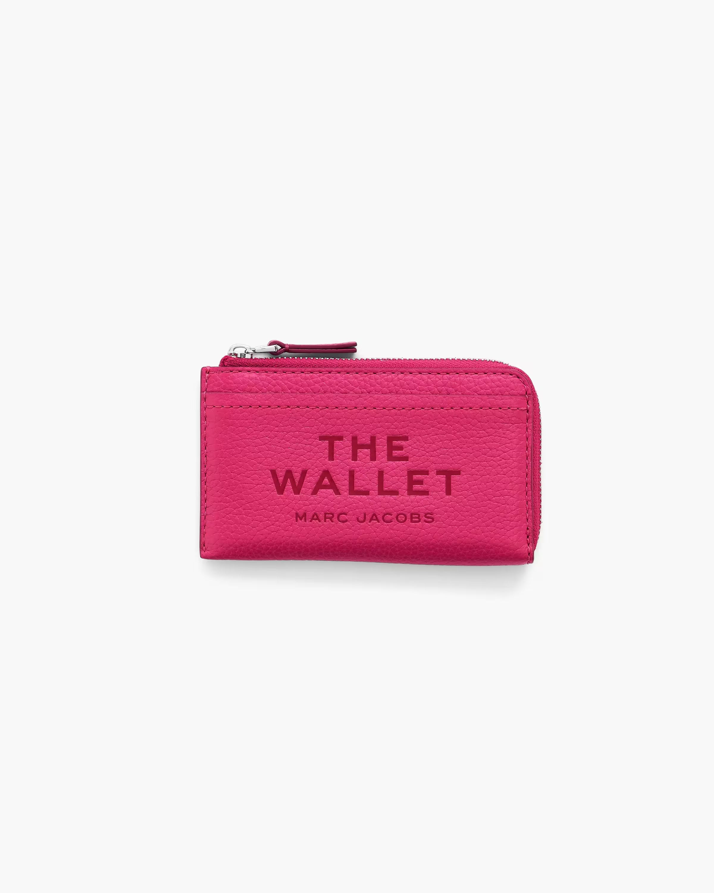 Marc Jacobs The Leather Top Zip Multi Wallet Raspberry Pink