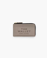 Marc Jacobs The Leather Top Zip Multi Wallet Cement