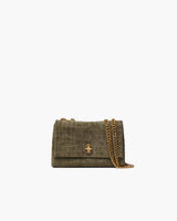 Marc Jacobs The Suede Croc Slim Dual Convertible Shoulder Bag Olive