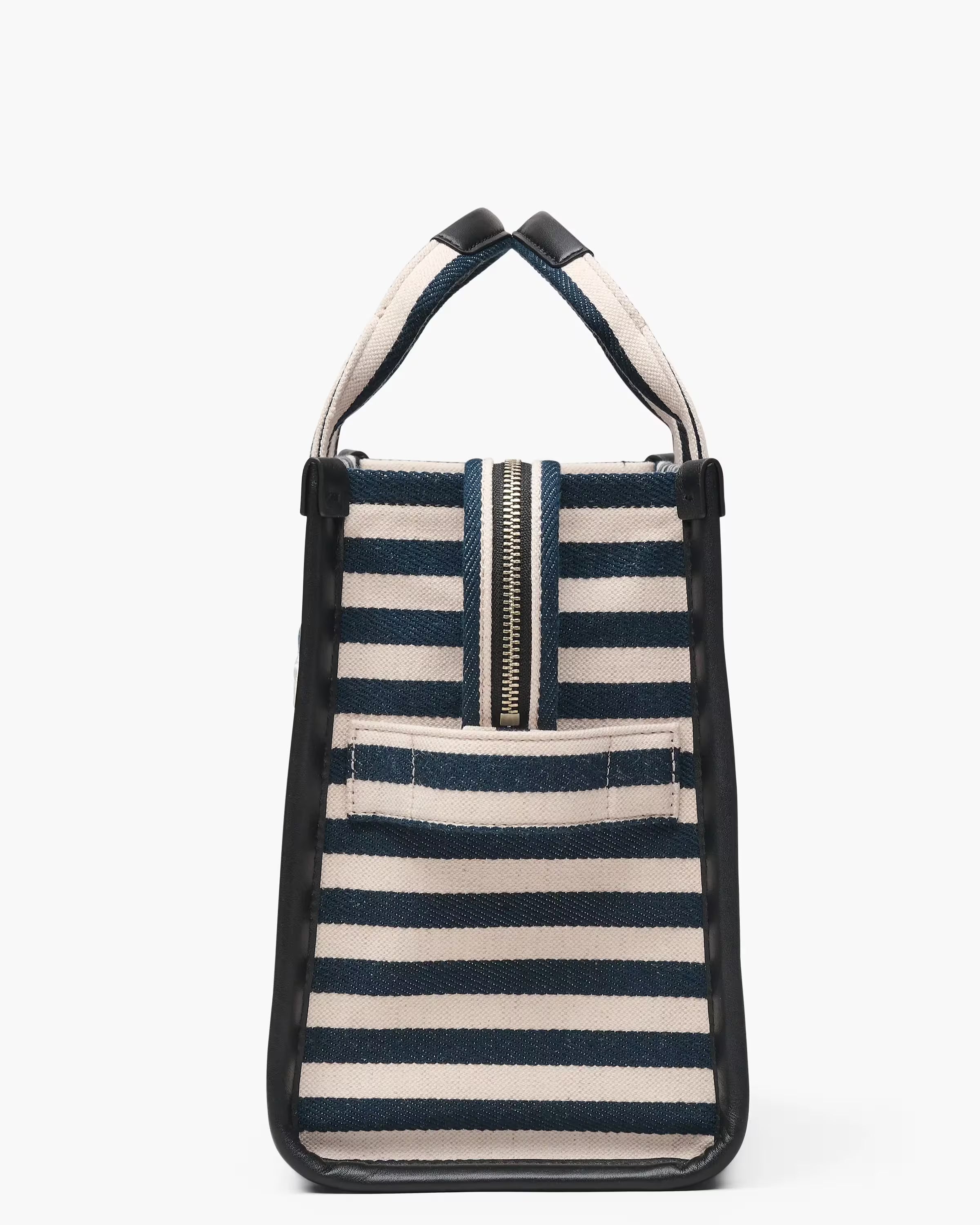 Marc Jacobs The Stripe Canvas Medium Tote Bag Blue Sea Multi