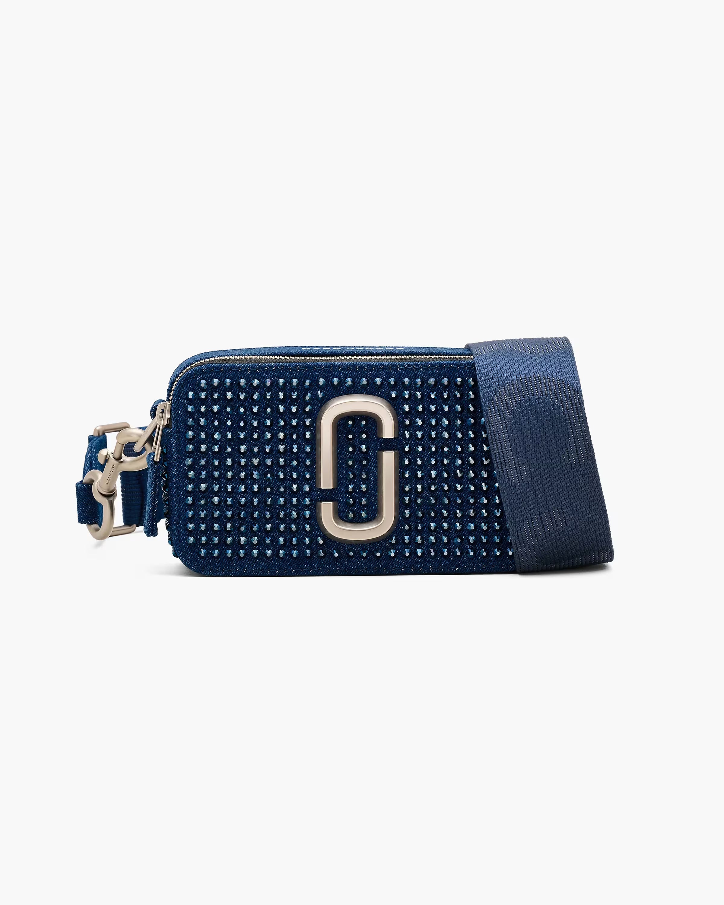 Marc Jacobs The Crystal Denim Snapshot Dark Wash Crystal