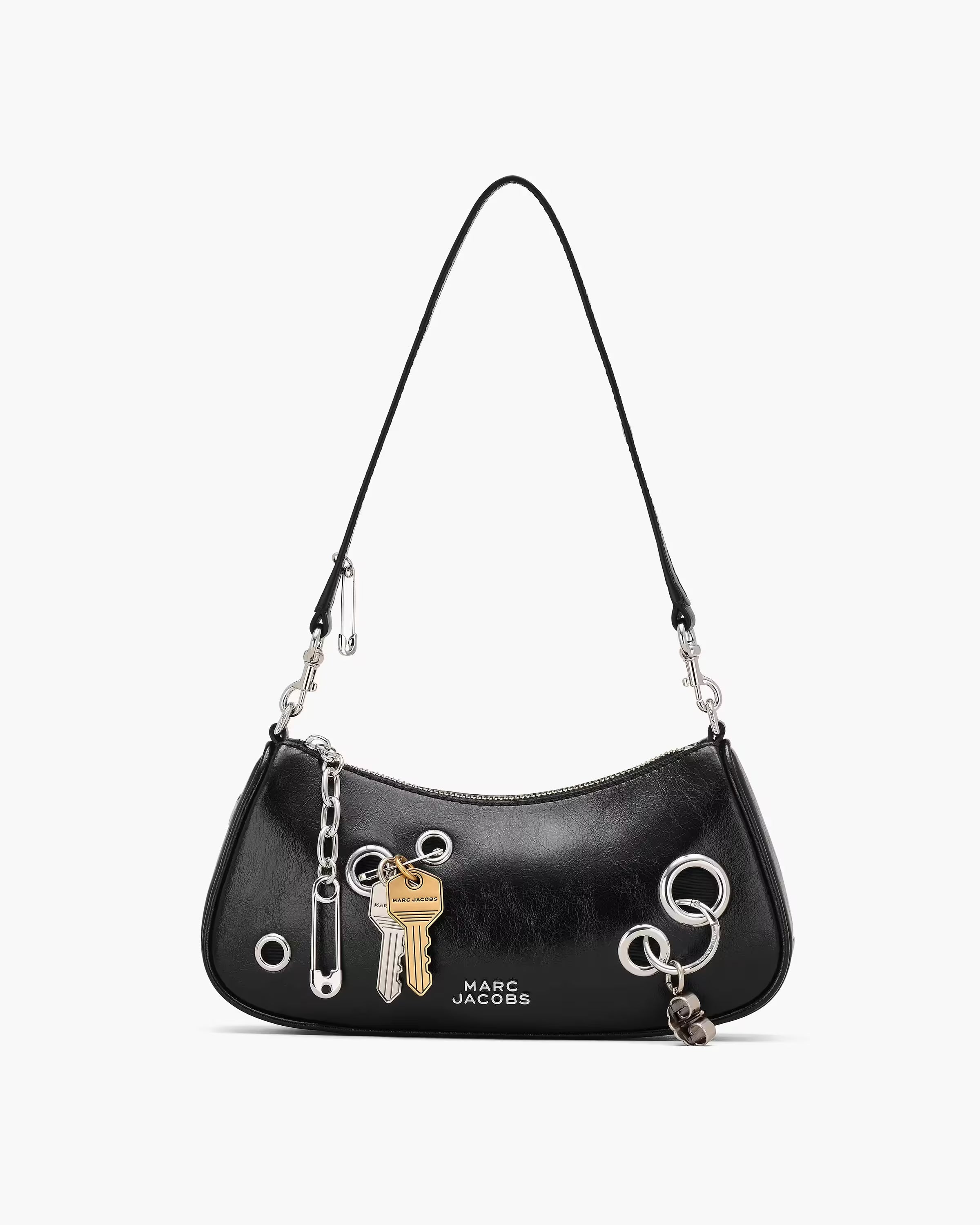 Marc Jacobs The Grommet Charm Shoulder Bag Black