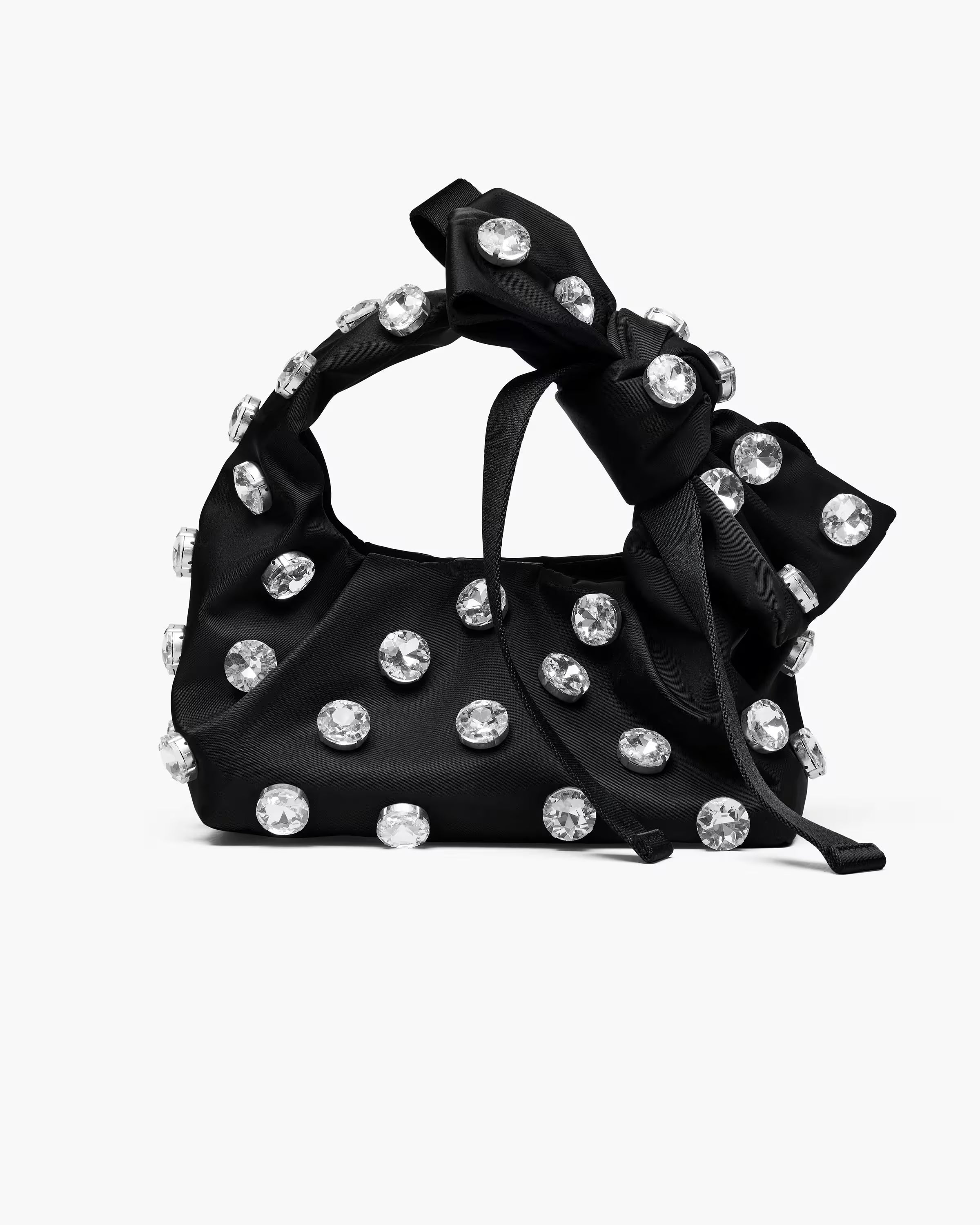 Marc Jacobs The Gem Nylon Bow Mini Sack Bag Black