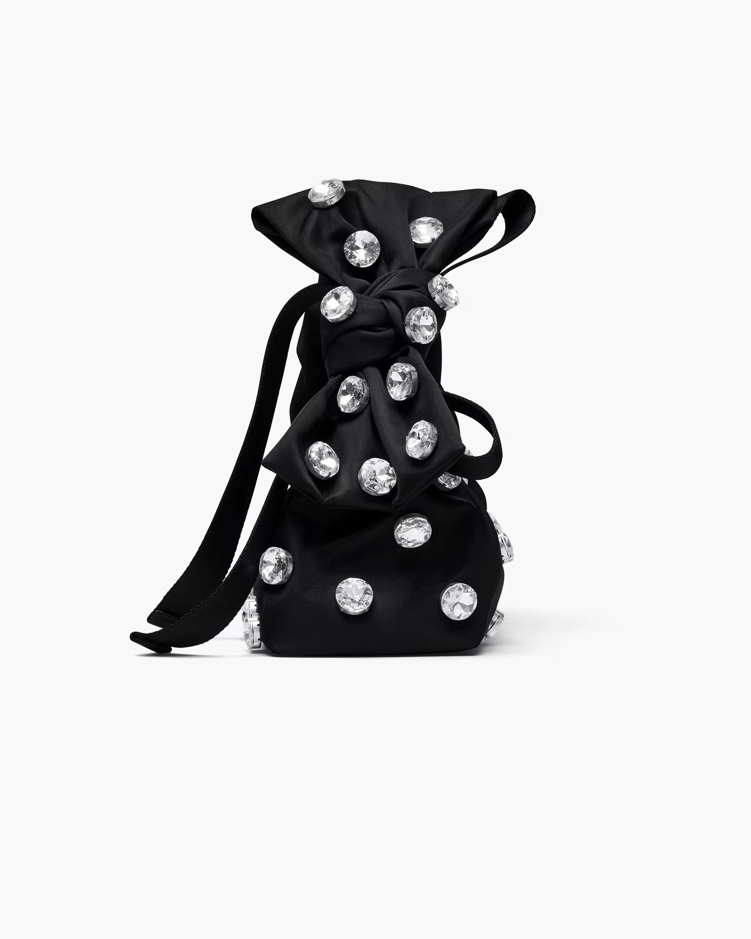 Marc Jacobs The Gem Nylon Bow Mini Sack Bag Black