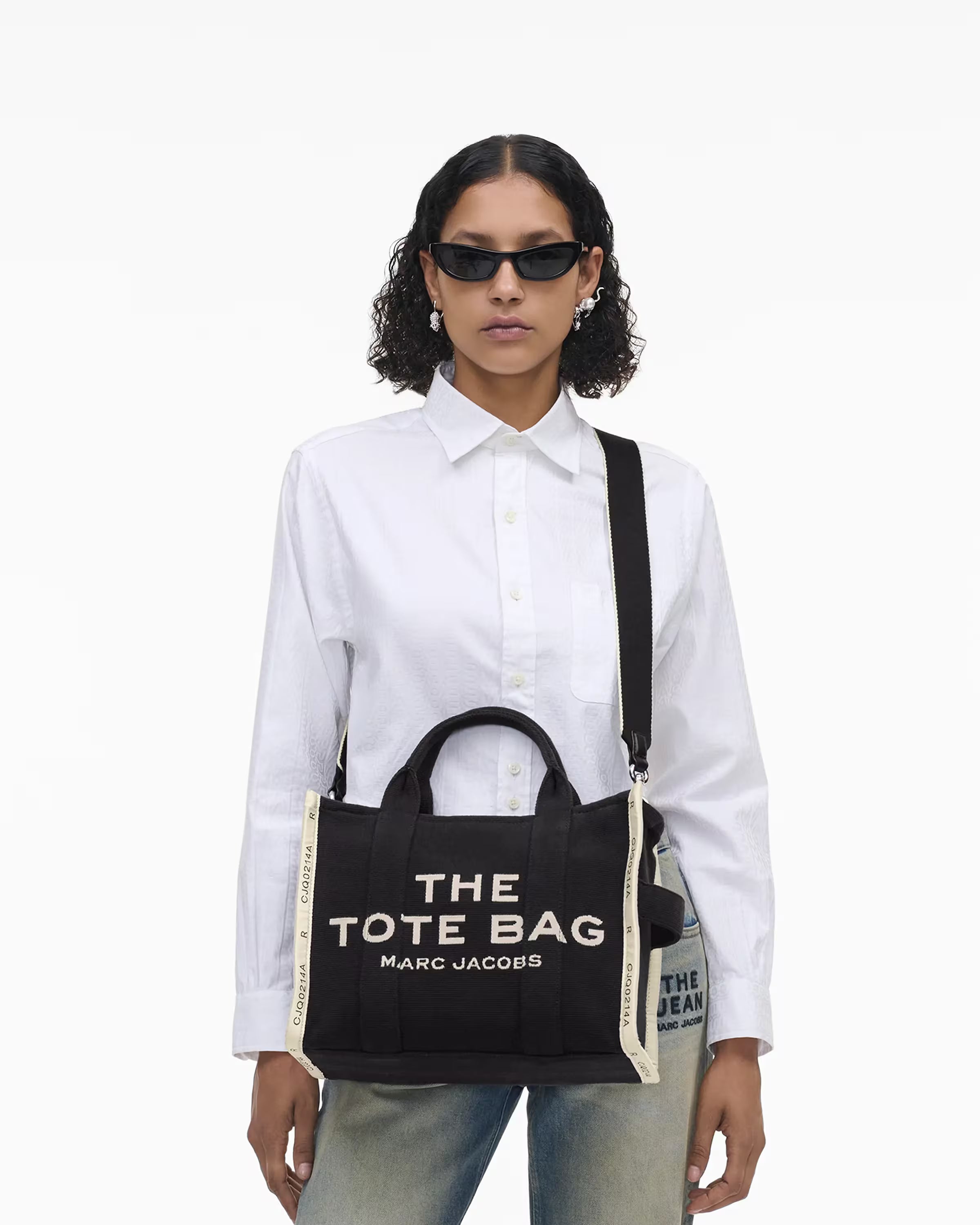 Marc Jacobs The Jacquard Medium Tote Bag Black