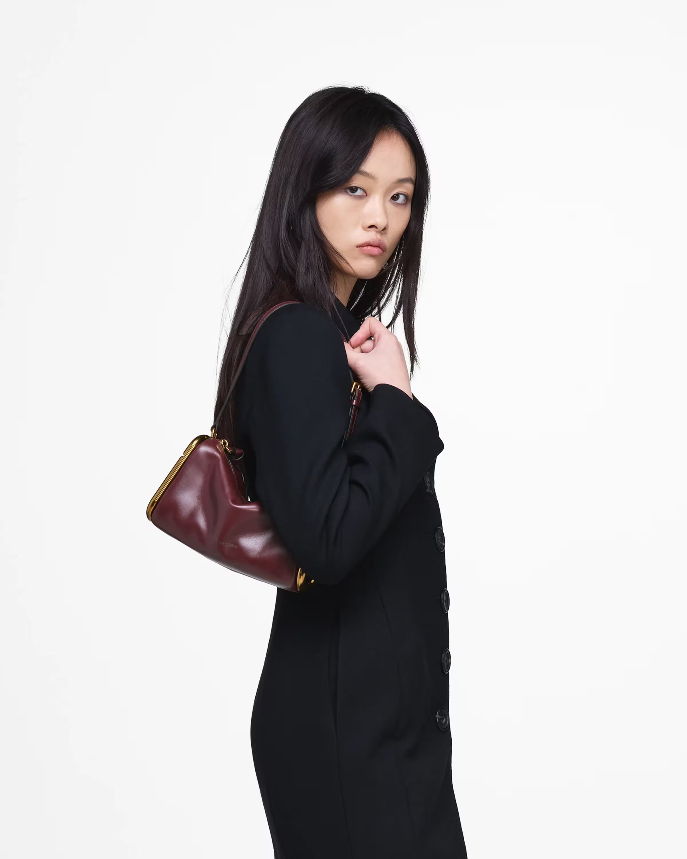 Marc Jacobs Scene Small Shoulder Bag Dark Port