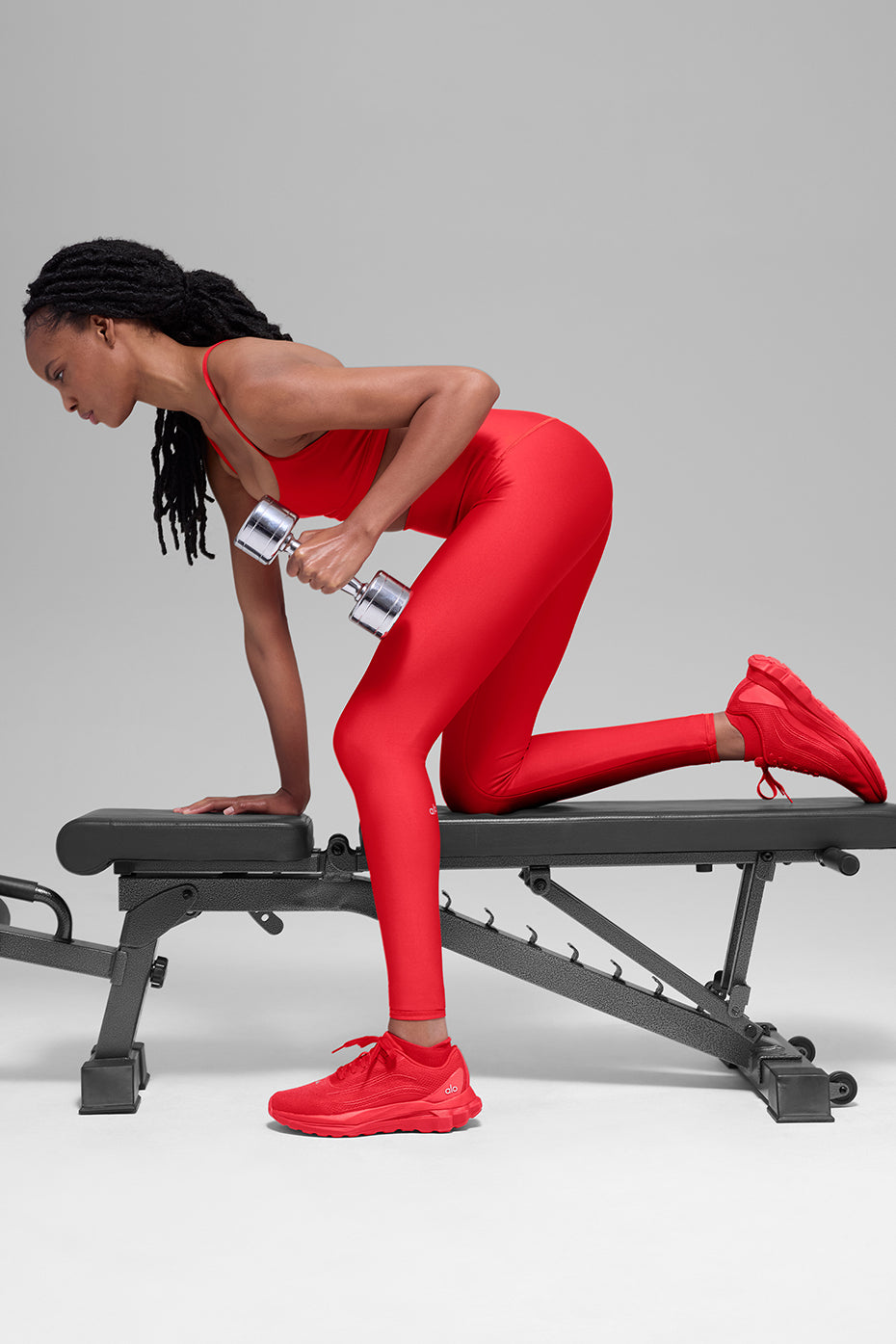 Alo Yoga Airlift Winter Warm High-Waist Legging - Bright Red