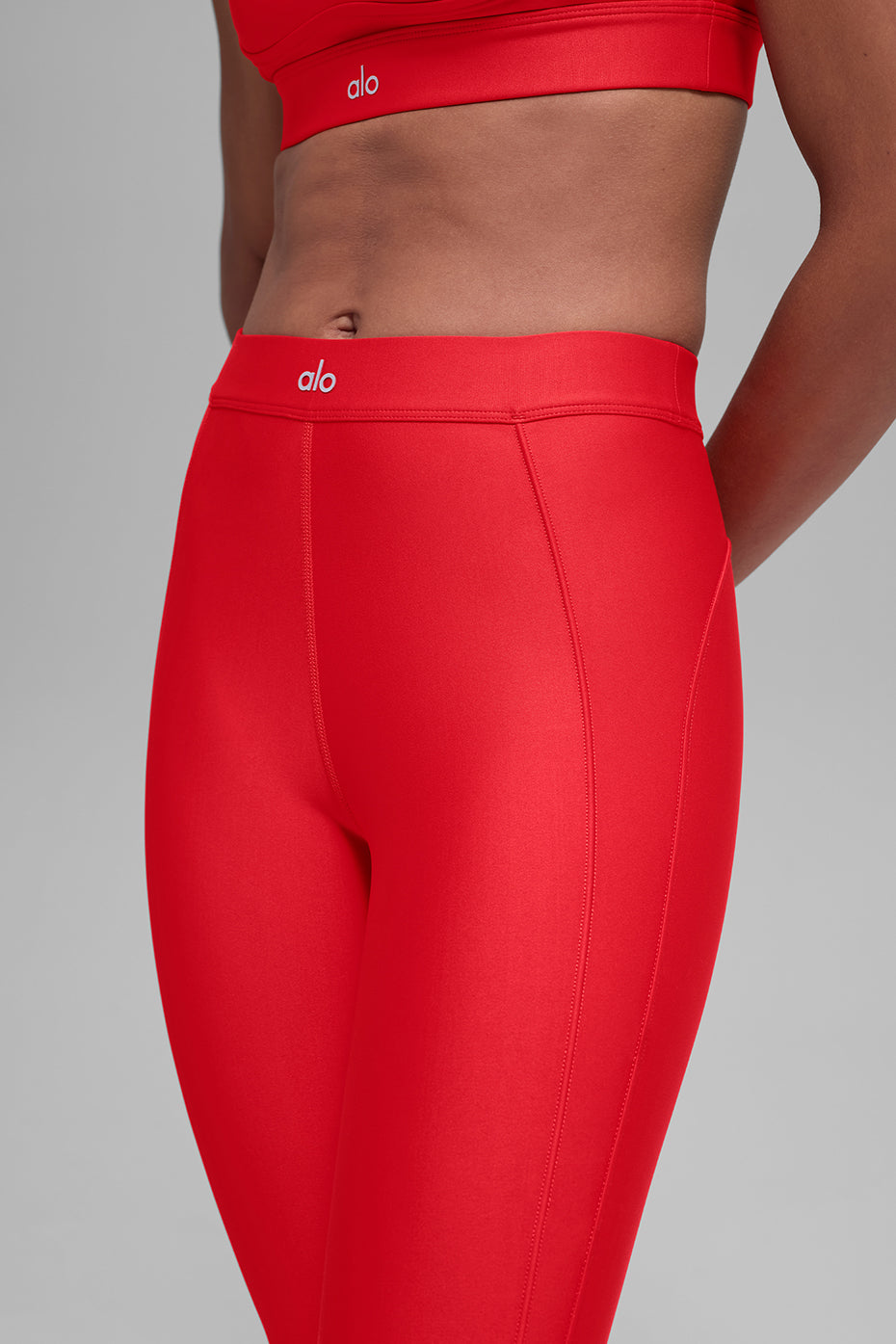 Alo Yoga Airlift High-Waist Ignite 7/8 Legging - Bright Red