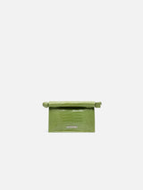 Jacquemus The Small Rond CarreClutch Mini Take-Out Clutch Green