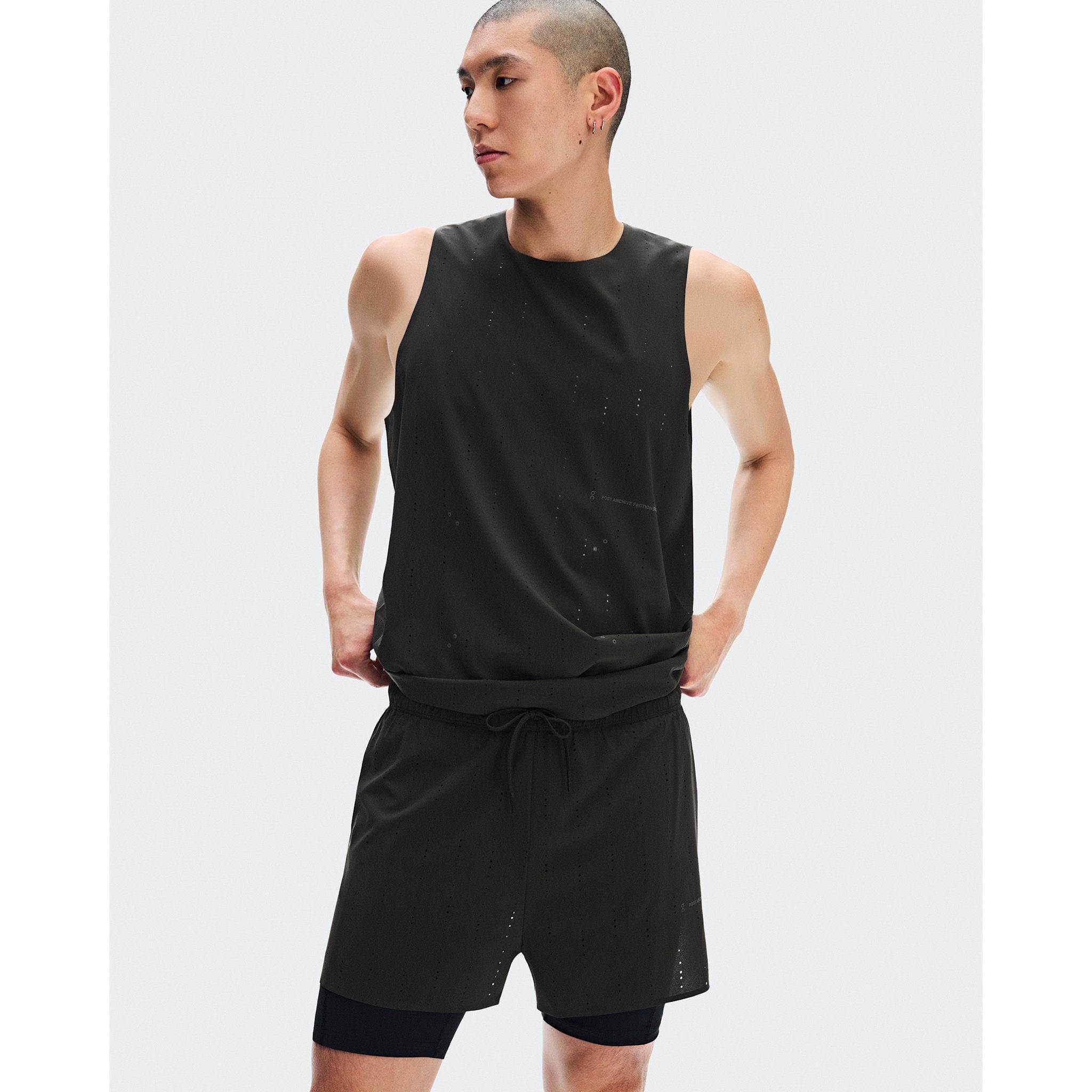 On Zero 2-in-1 Shorts PAF Molasses | Black
