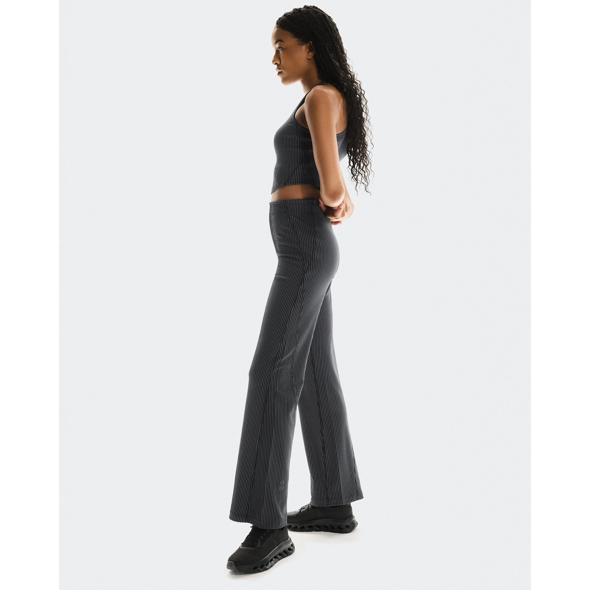 On All-Day Ribbed Pants Black | Rock