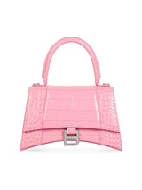 Balenciaga Hourglass Small Handbag Crocodile Embossed