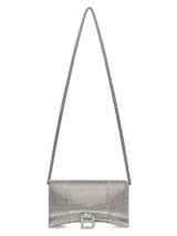 Balenciaga Hourglass Wallet On Chain With Rhinestones
