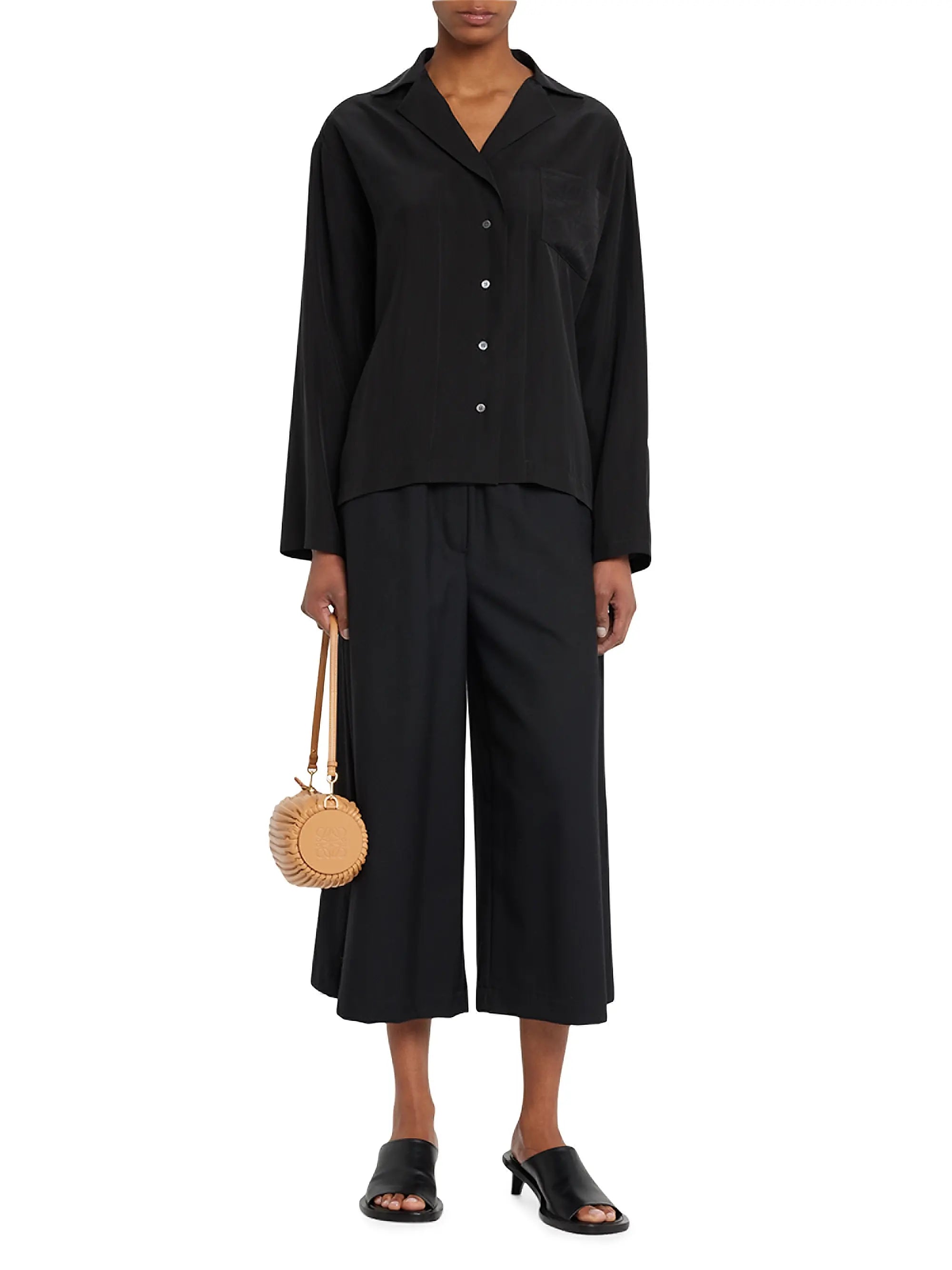 LOEWE Bracelet Pleated Leather Pouch