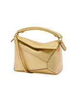 LOEWE Mini Puzzle Edge Metallic Leather Bag