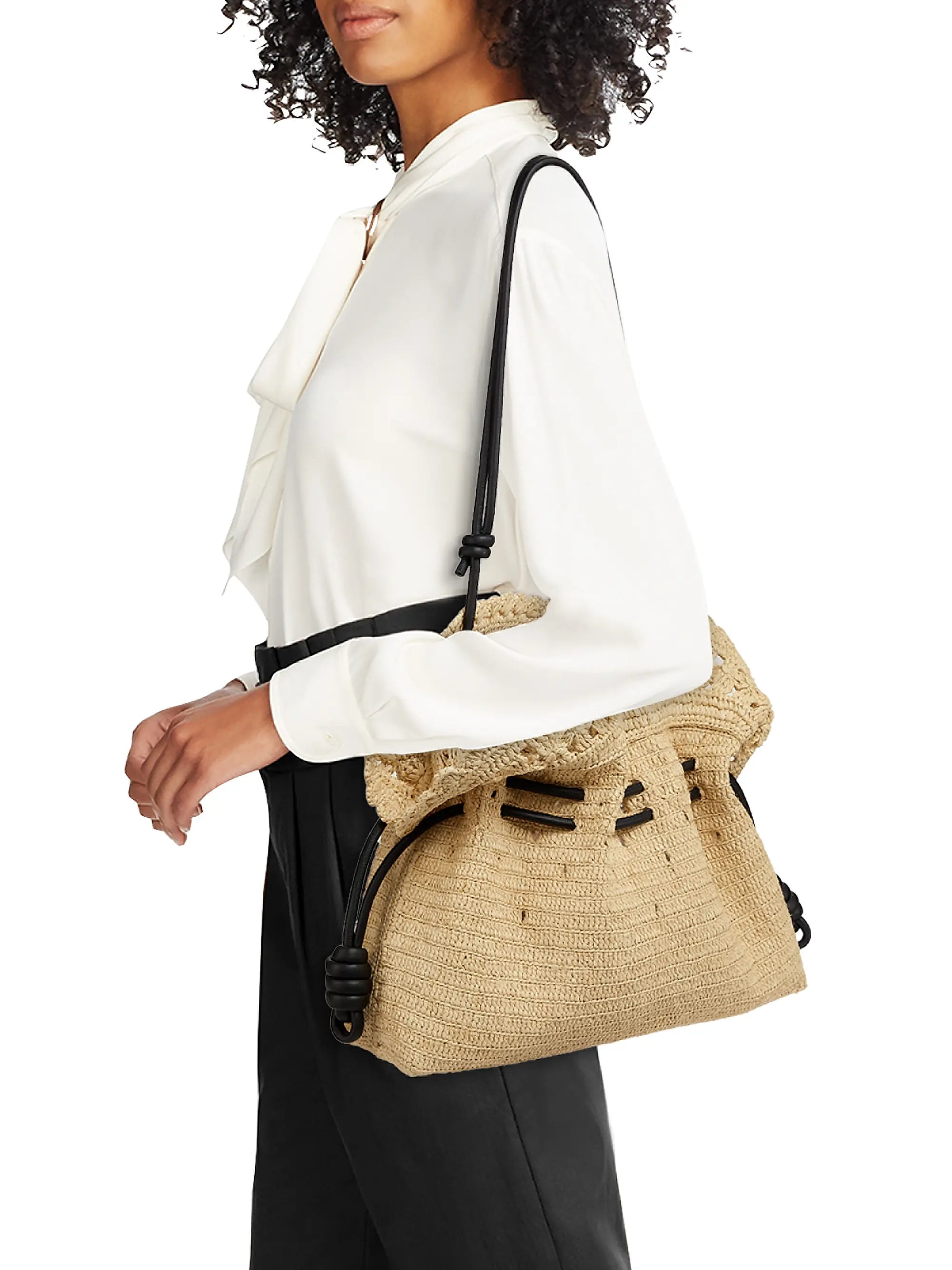 LOEWE LOEWE x Paula's Ibiza Flamenco Raffia Clutch