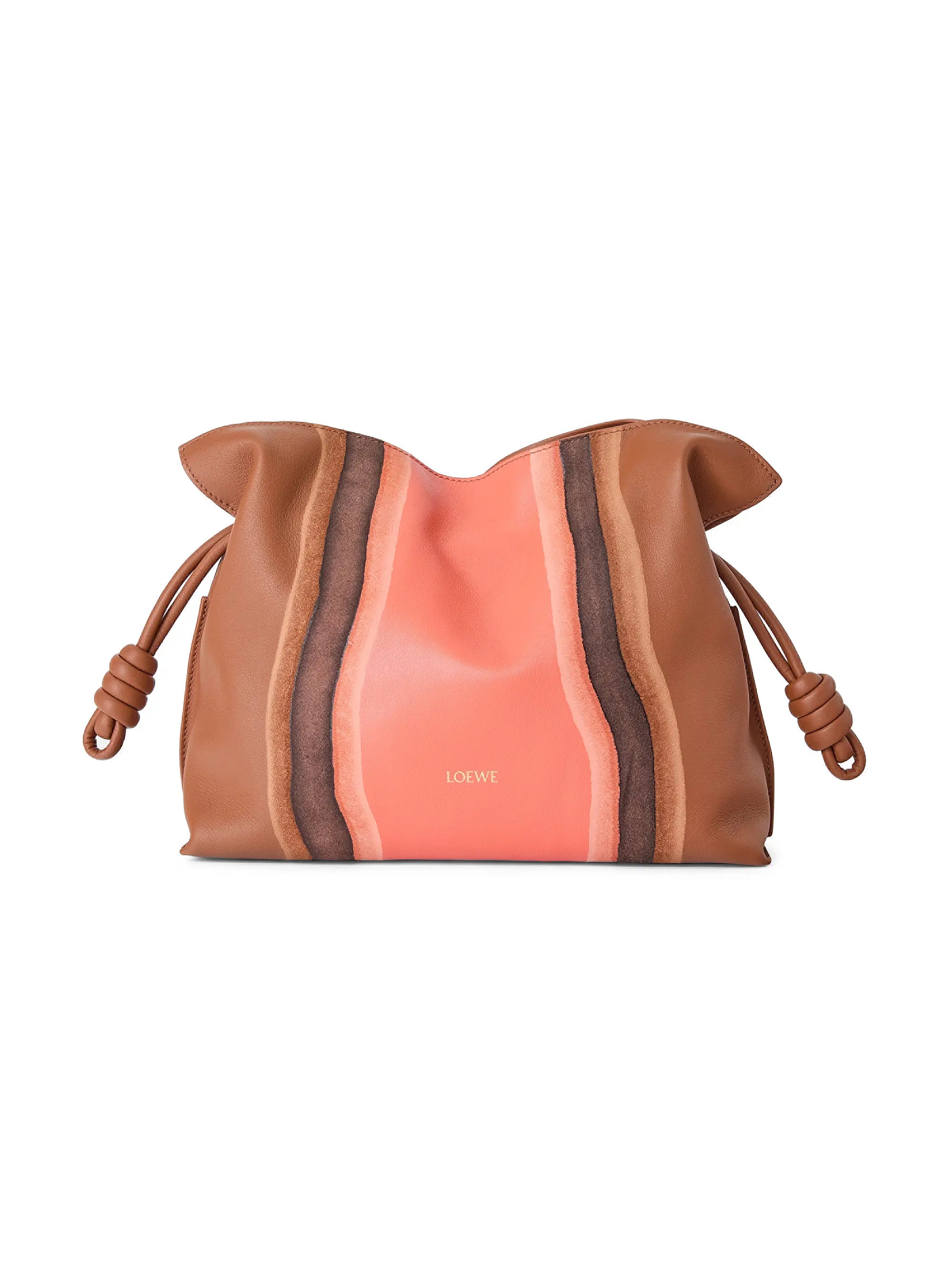 LOEWE Flamenco Landscape Leather Clutch