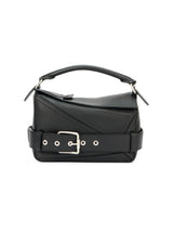 LOEWE Puzzle Biker Leather Top Handle Bag