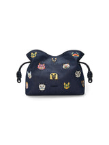 LOEWE LOEWE x Louis Wain Medium Cats Flamenco Embroidered Denim Clutch
