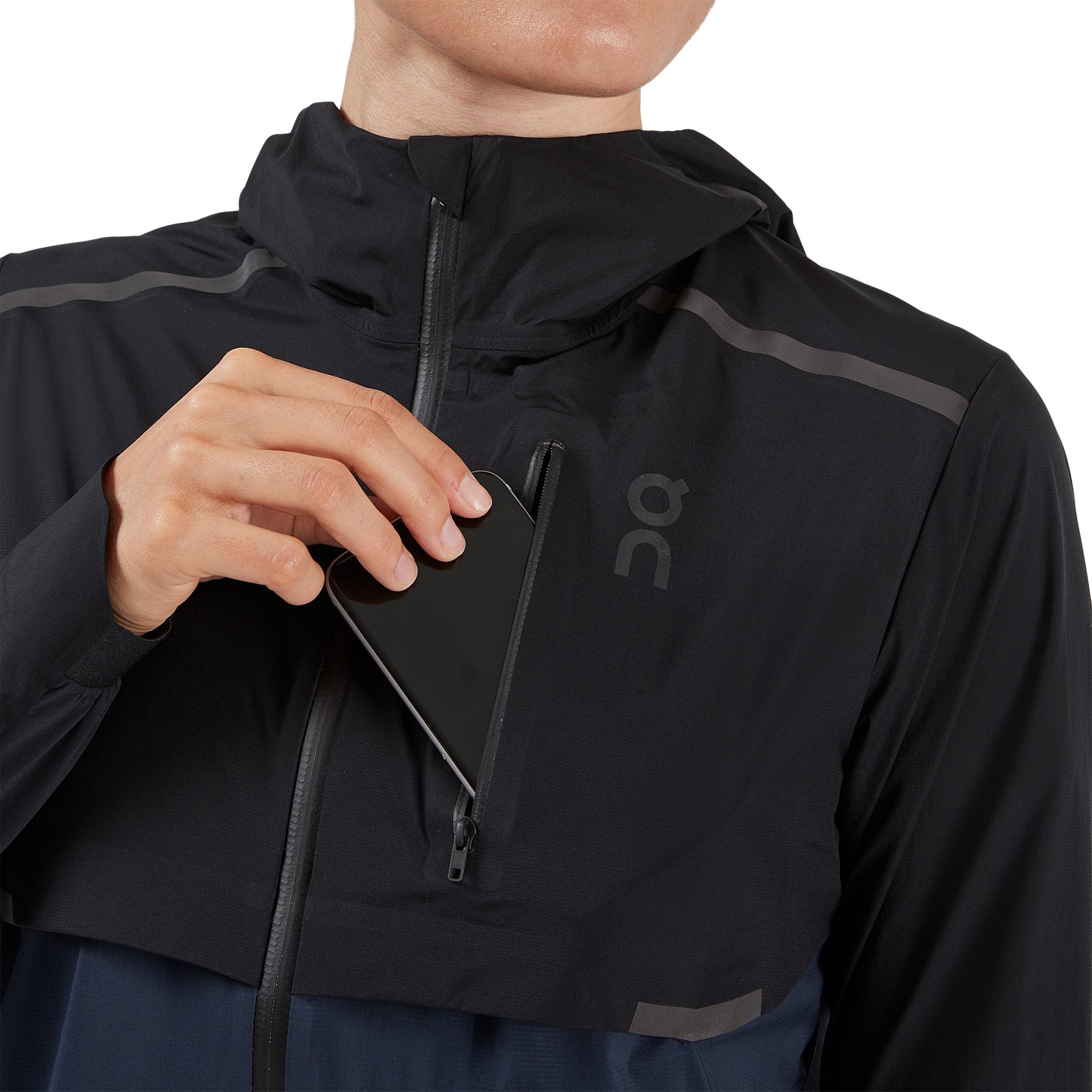 On Weather Jacket Black | Navy