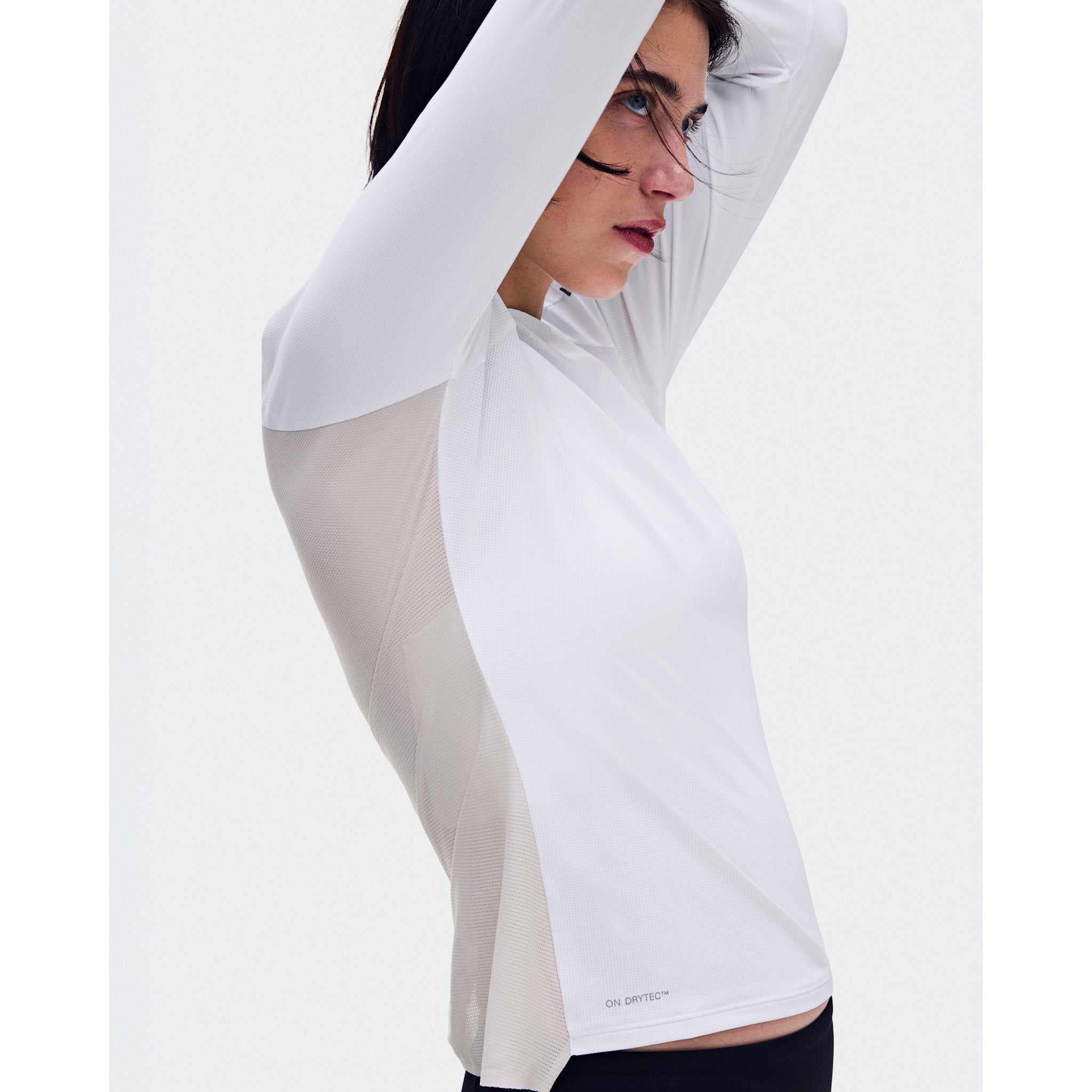 On Performance Long-T White | Silver