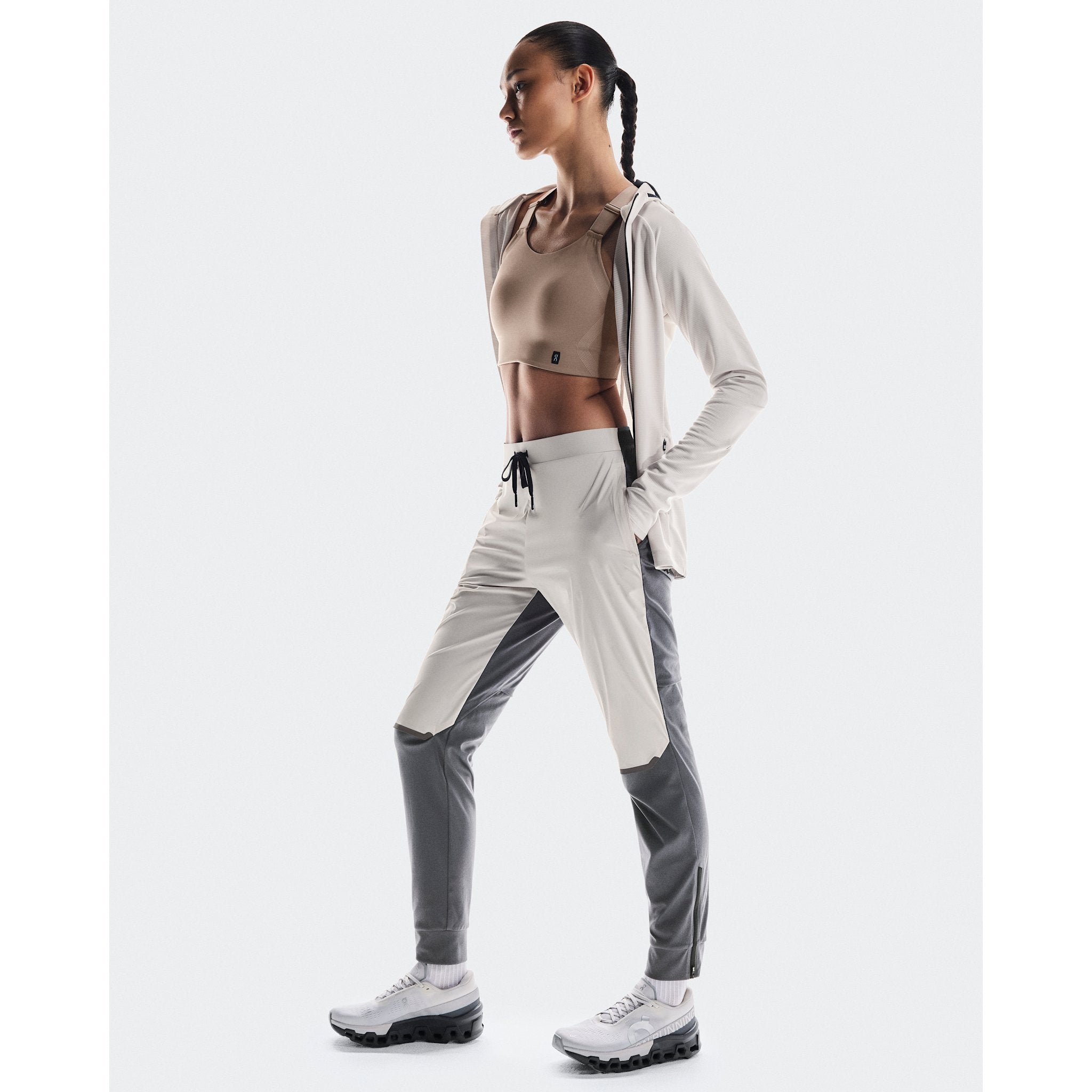 On Weather Pants Silver | Eclipse