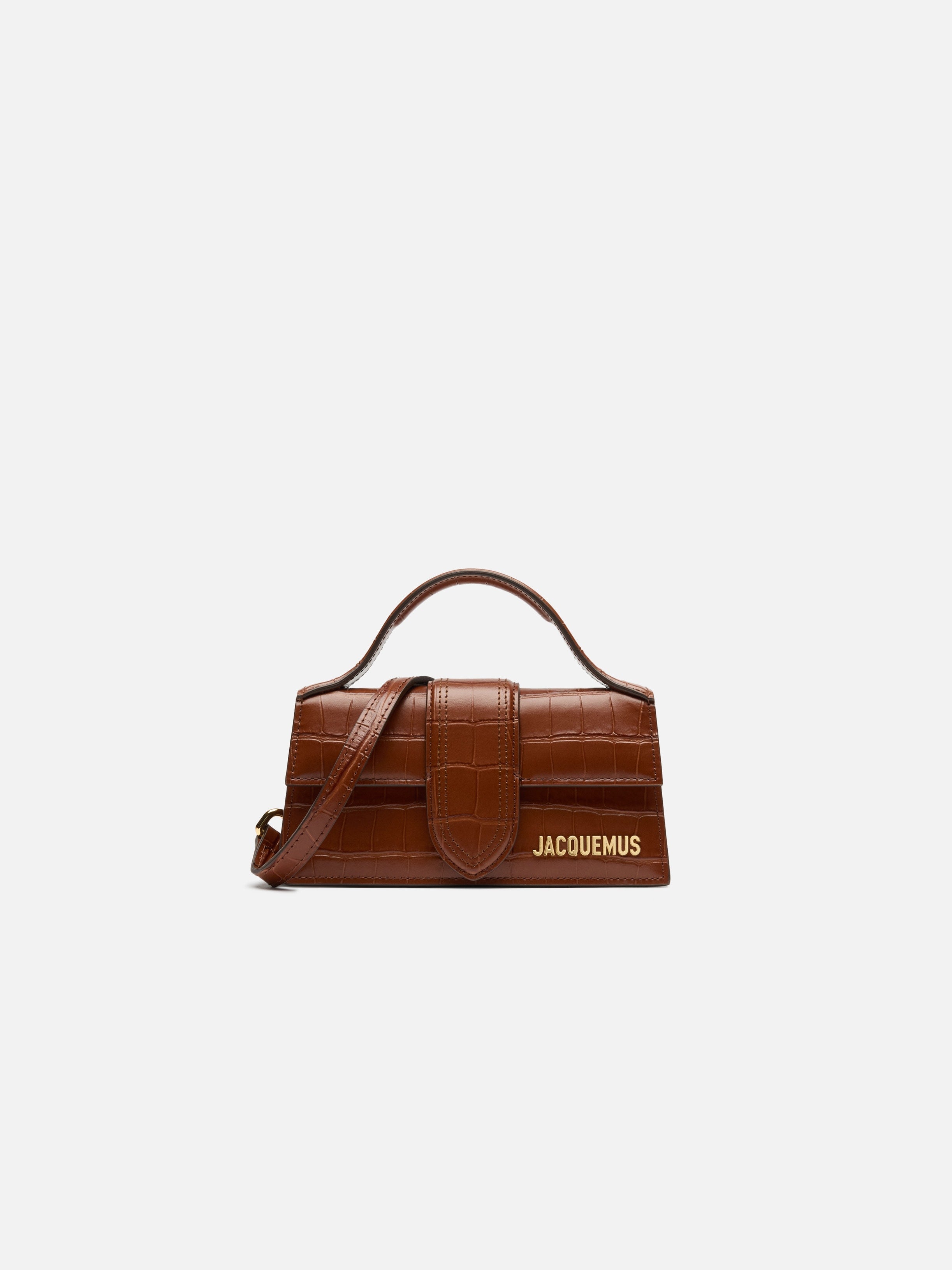Jacquemus The Bambino Mini Flap Bag Brown