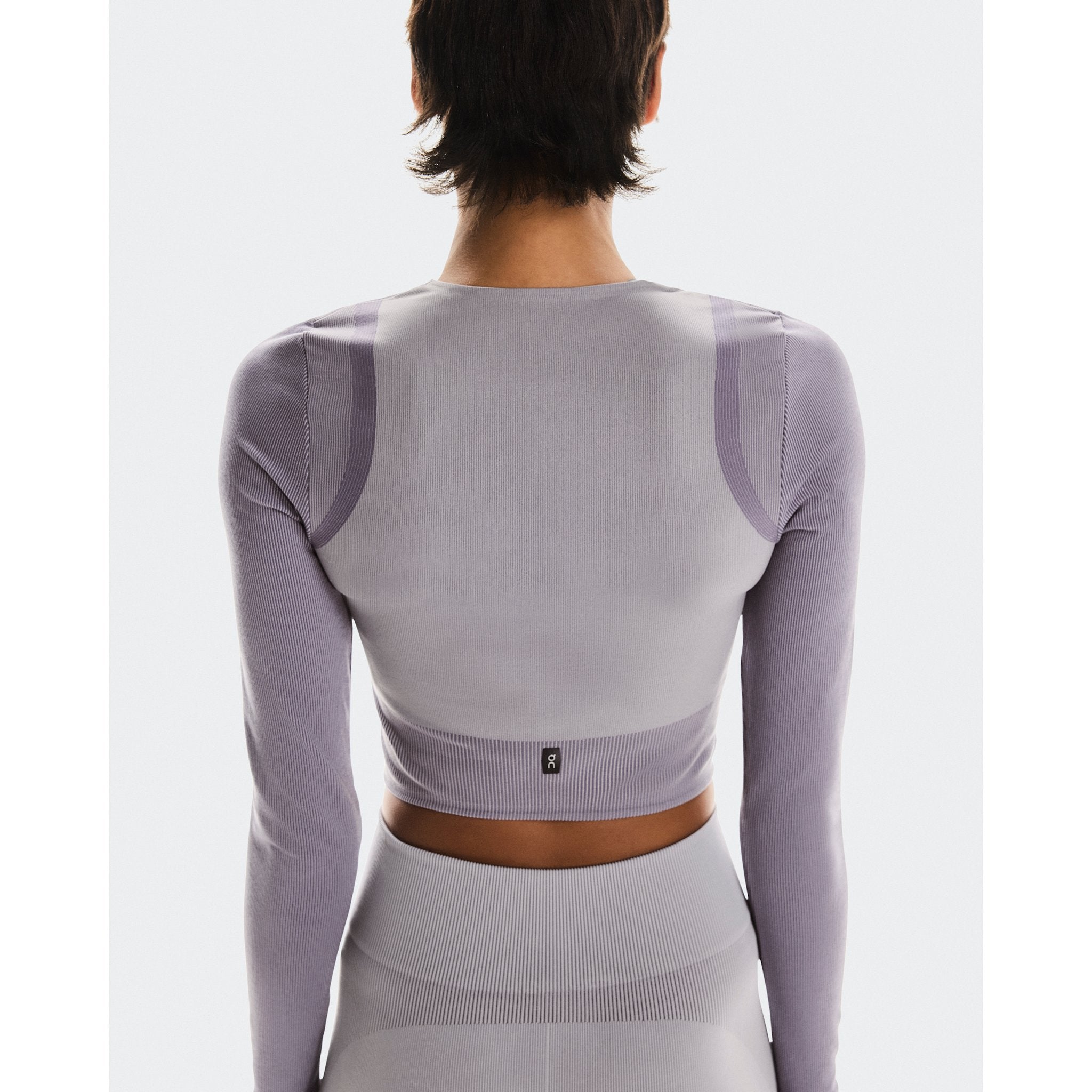 On Studio Knit Long-T Crop Lilac | Cosmos