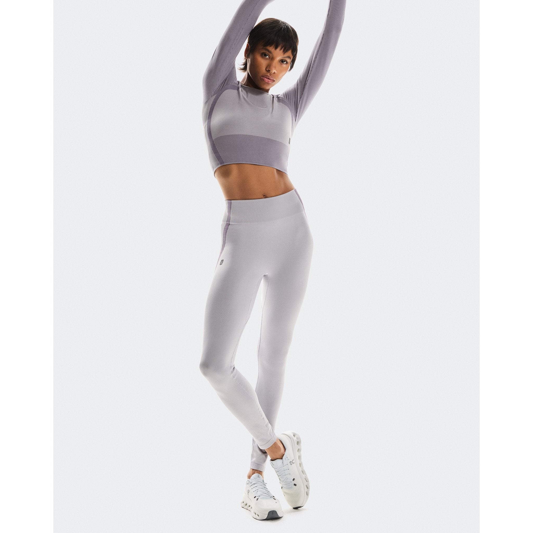 On Studio Knit Tights Lilac | Cosmos