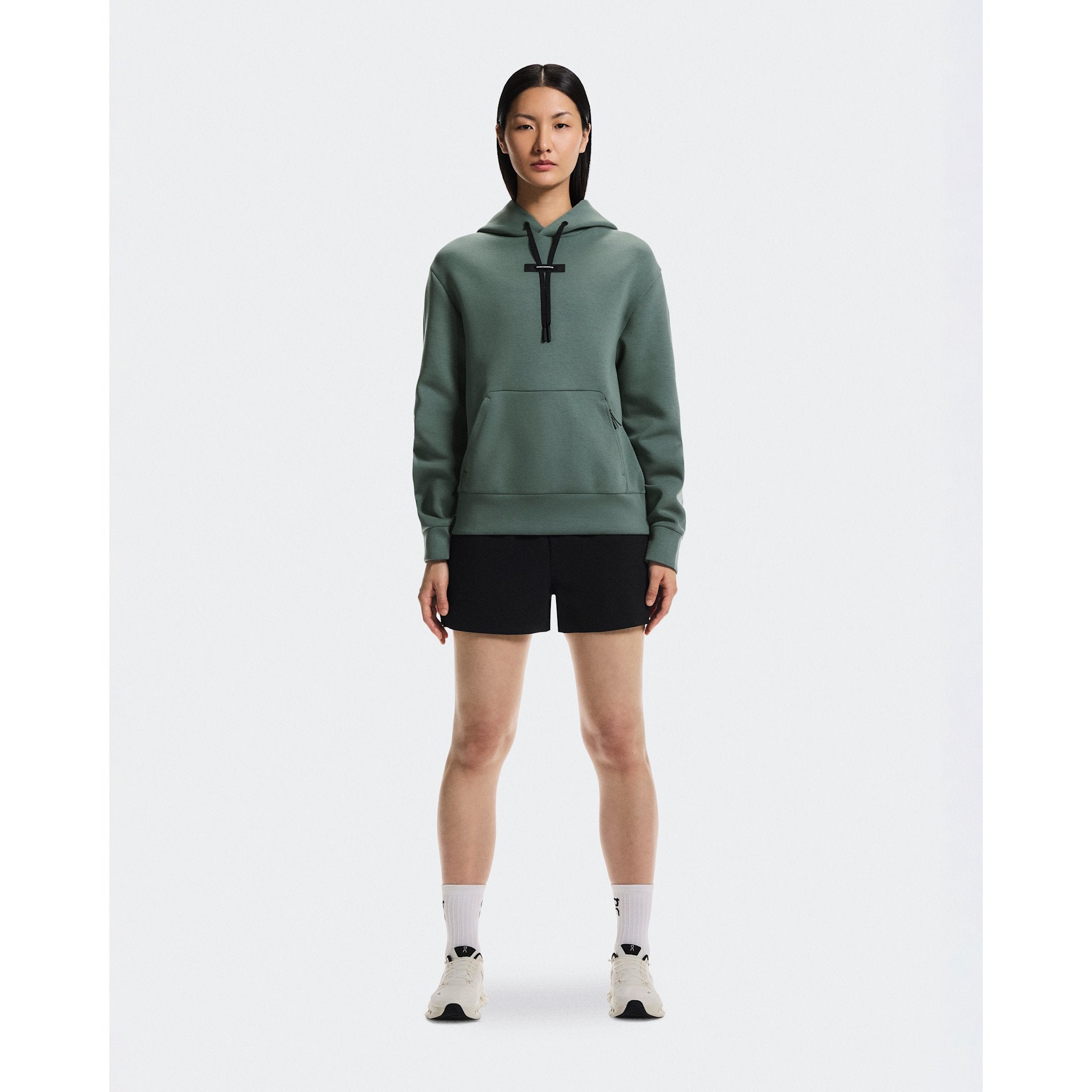 On Focus Tech Hoodie Olive