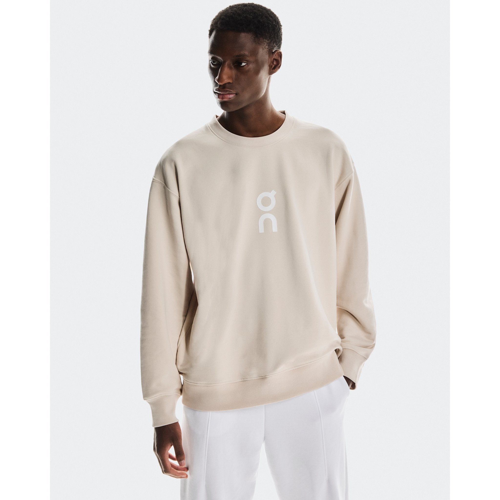 On Club Crew Graphic Silver
