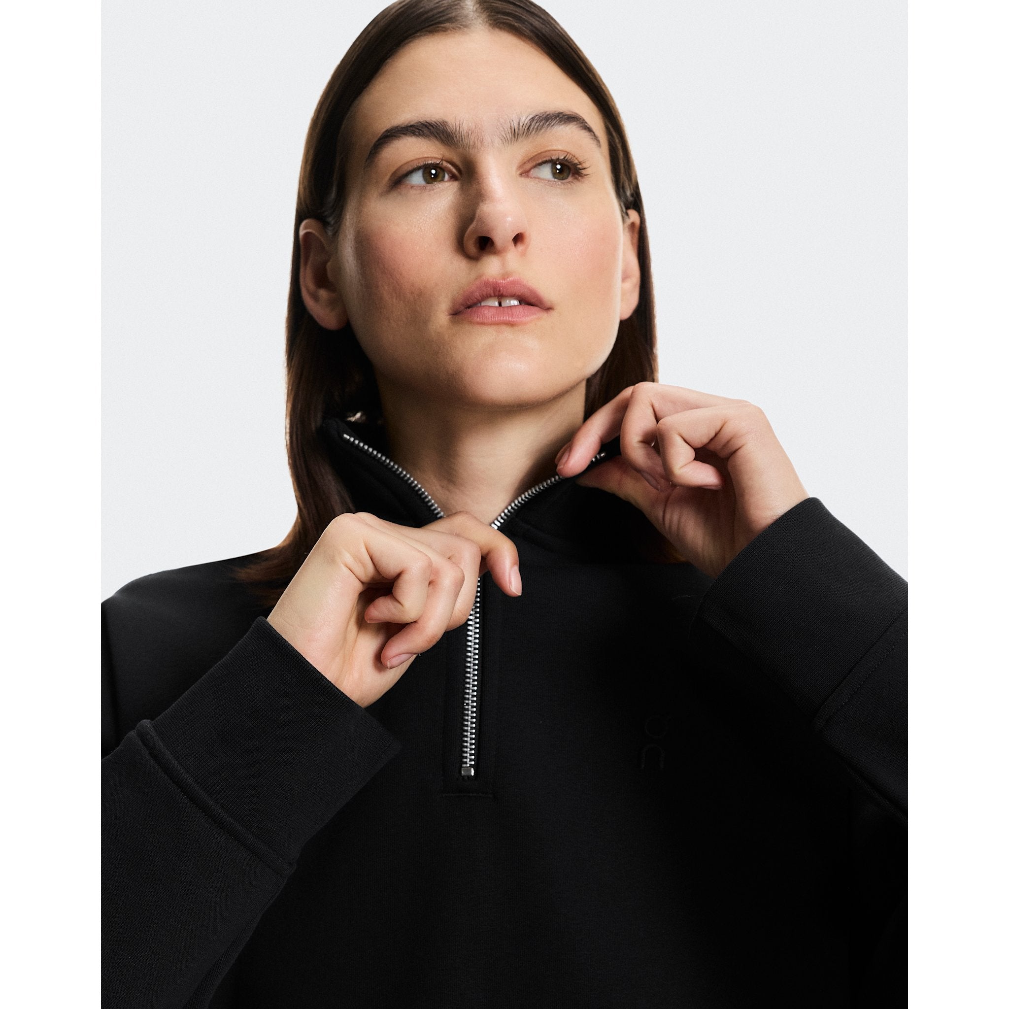 On Club Collective 1/4 Zip Black