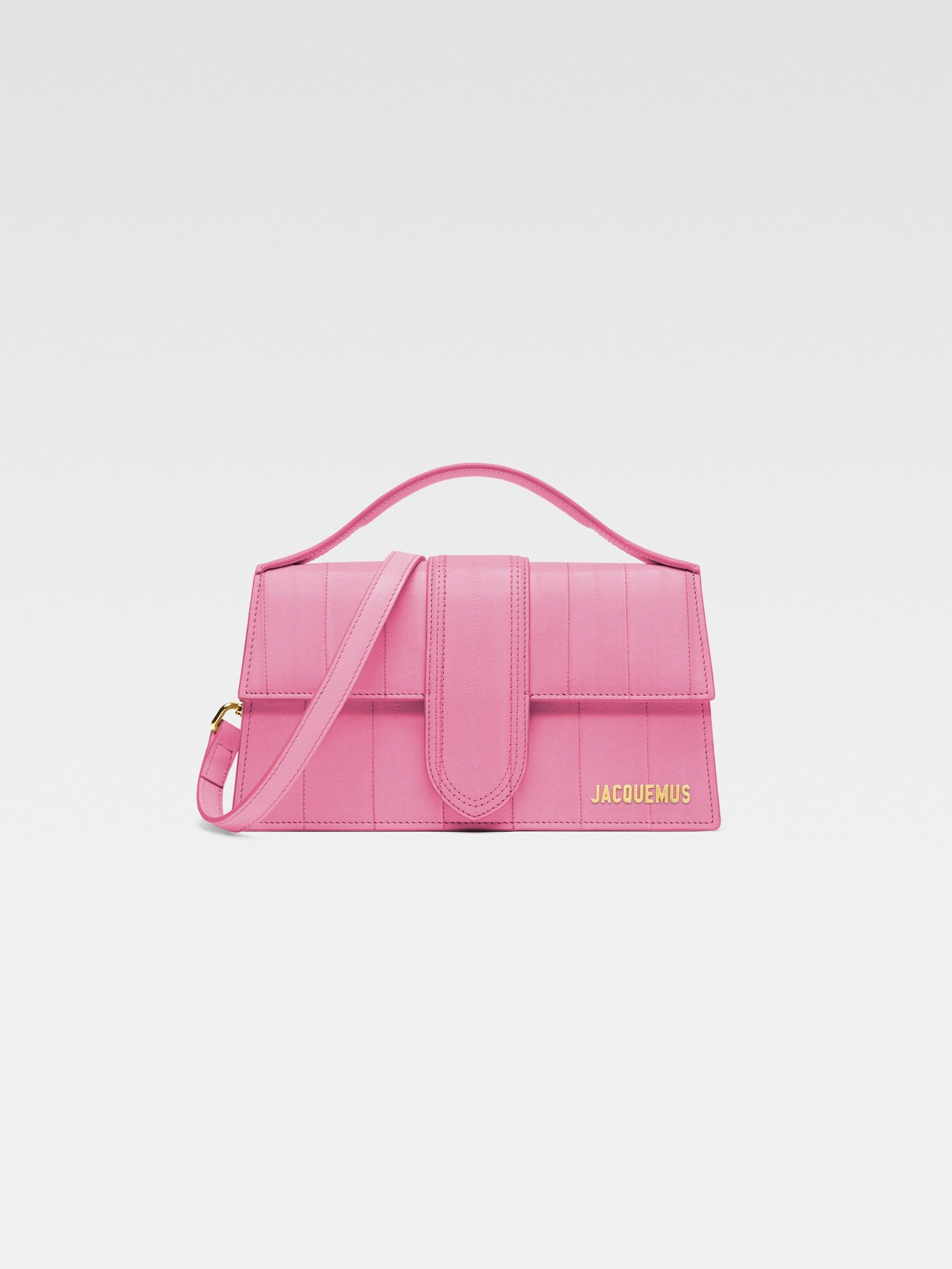 Jacquemus The Large Bambino Crossbody Flap Bag Pale Pink