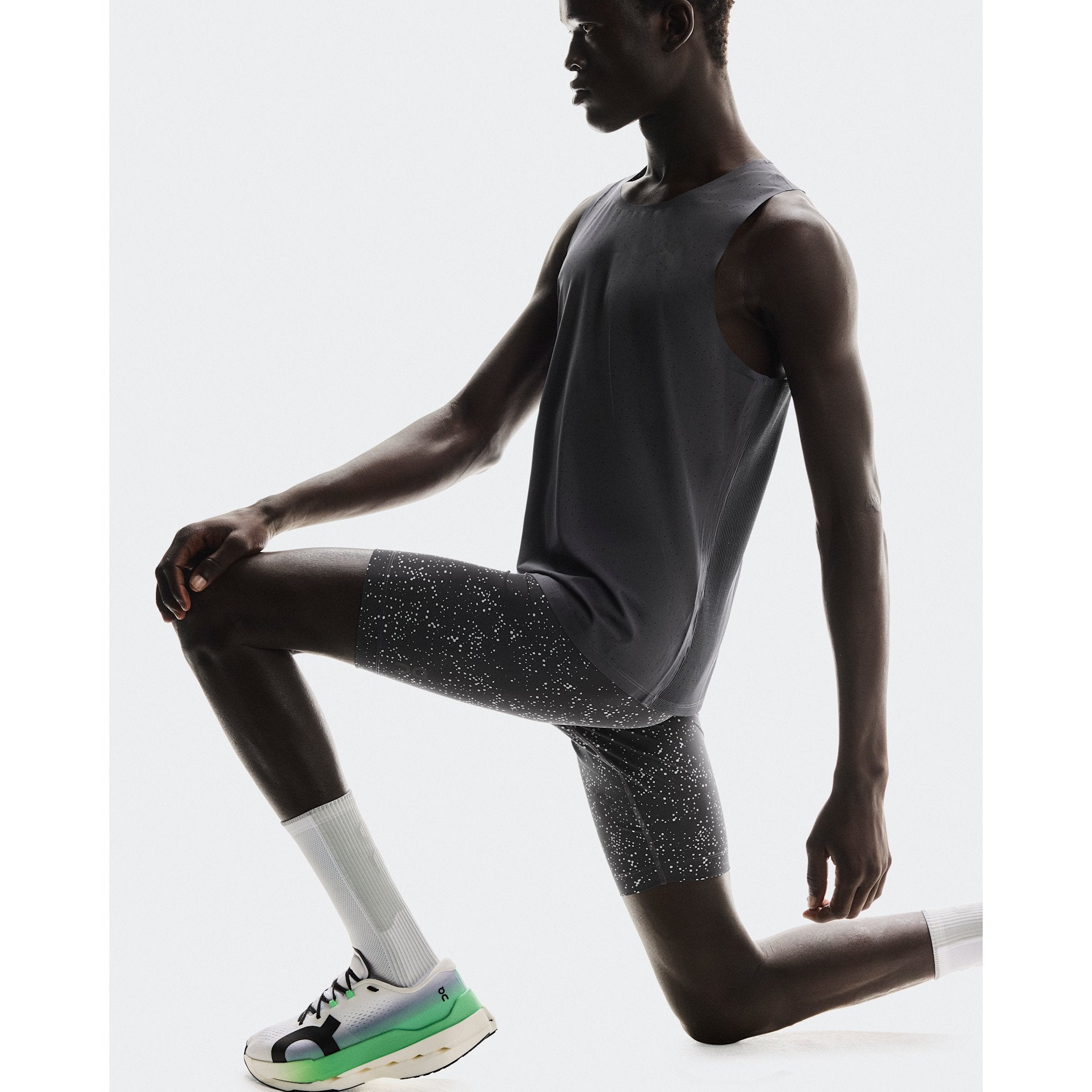 On Race Tights Half Iron | Glacier